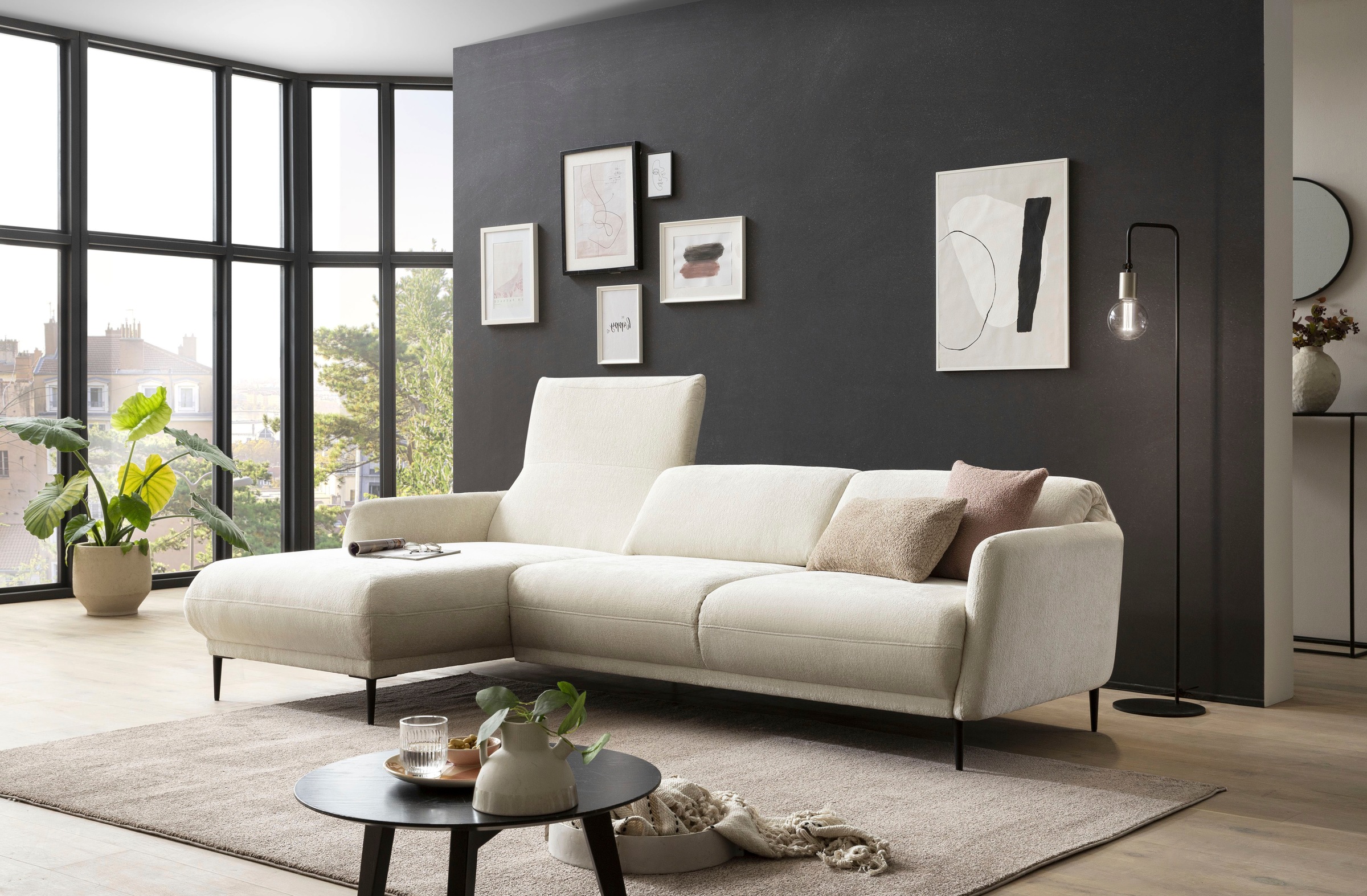 andas Ecksofa »Skovsende Sitzbreite 245 cm, Rückenlehne stufenlos hochklapp günstig online kaufen