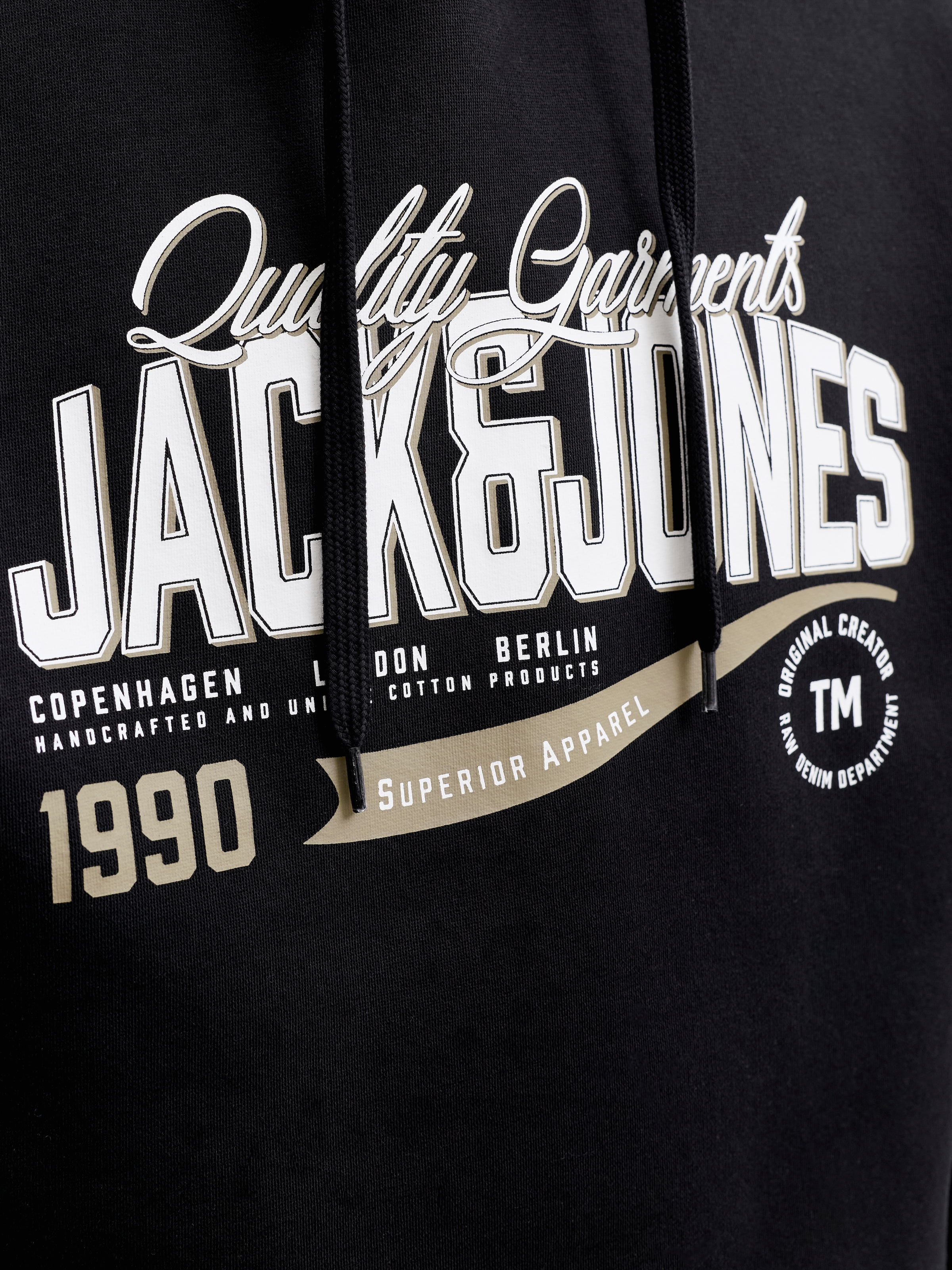 Jack & Jones PlusSize Kapuzensweatshirt »JJELOGO SWEAT HOOD 2 COL AW26 SN PLS«, Baumwollmischung,
