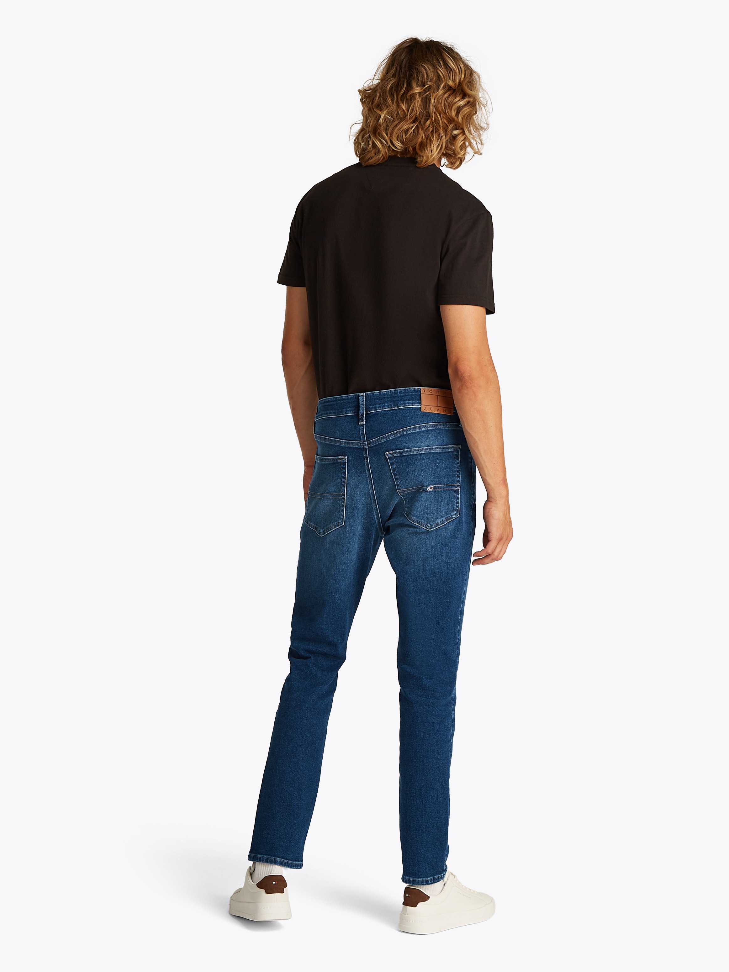 Tommy Jeans Slim-fit-Jeans »Austin Slim Tapered«, Mit Gürtelschlaufen
