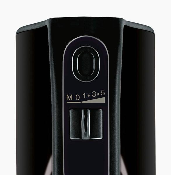 BOSCH Handmixer »HomeProfessional MFQ4885DE, 2x Edelst. Besen, 1x Knethaken, schwarz«, 575 W, 5 Stufen, Turbostufe, Zerkleinerer, Mixfuß, Mixbecher, Made in Europe