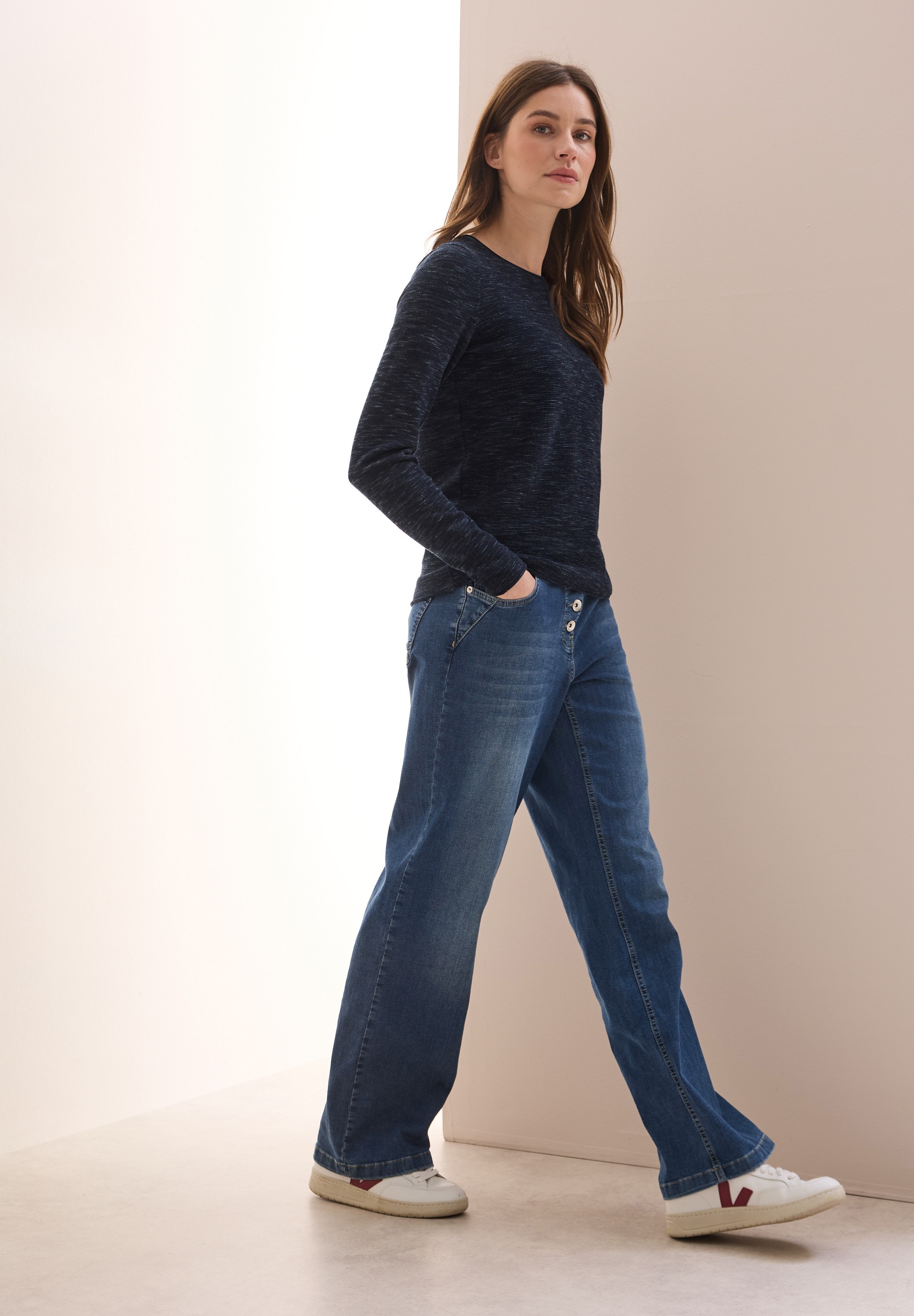 Cecil Strickpullover, mit Struktur