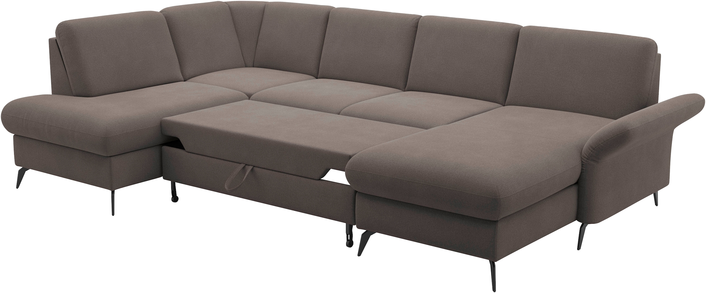 Home affaire Wohnlandschaft »Rochelle«, optional: Armteilverstellung, klappbar, Bettkasen