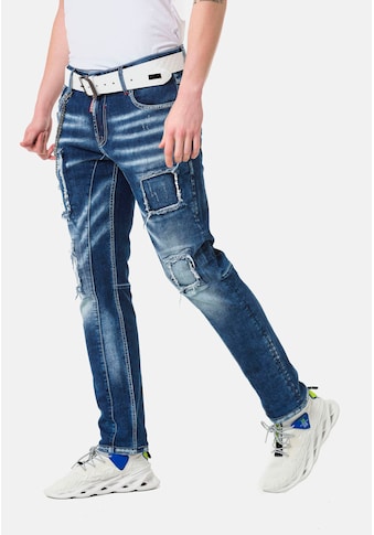 Cipo & Baxx Straight-Jeans, im coolen Used-Look kaufen