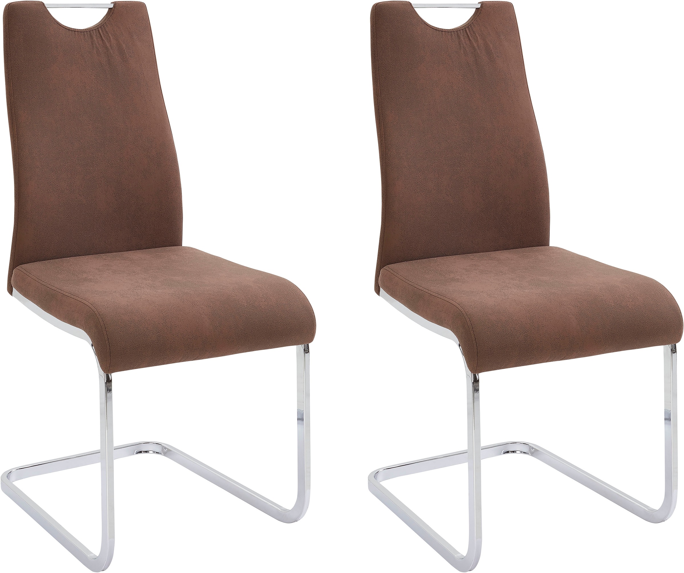 Home affaire Esszimmerstuhl »Milano«, (Set), 2 St., Microfaser VINTAGE, (2 günstig online kaufen