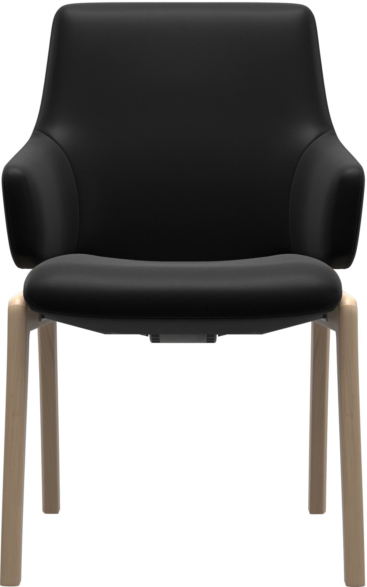 Stressless® Polsterstuhl »Laurel«, Leder BATICK, Low Back mit Armlehne, Größe L, mit abgerundeten Beinen in Eiche natur