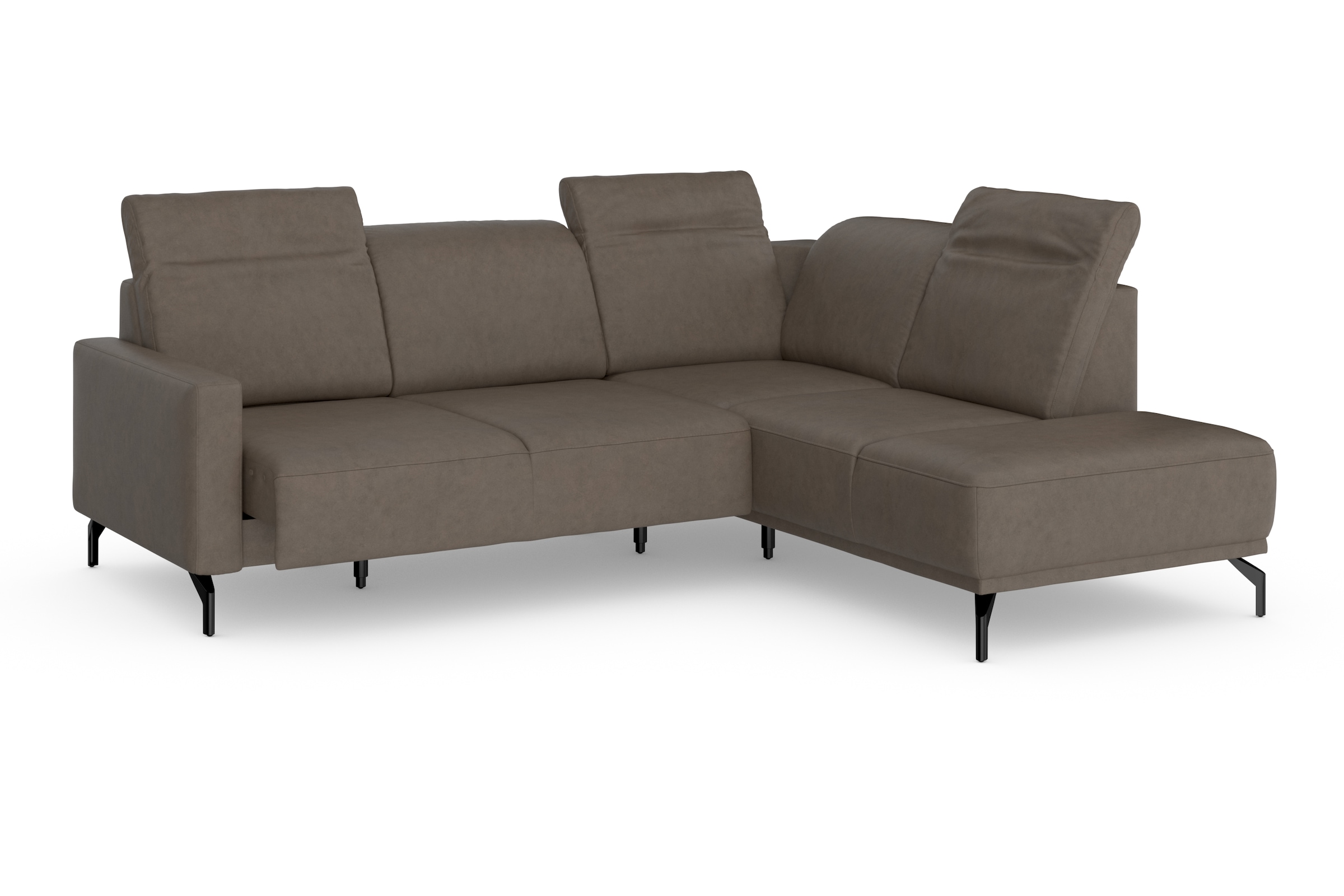 sit&more Ecksofa »Bailando L-Form«, wahlweise mit Kopfteilverstellung und Vorziehsitz, motorisch