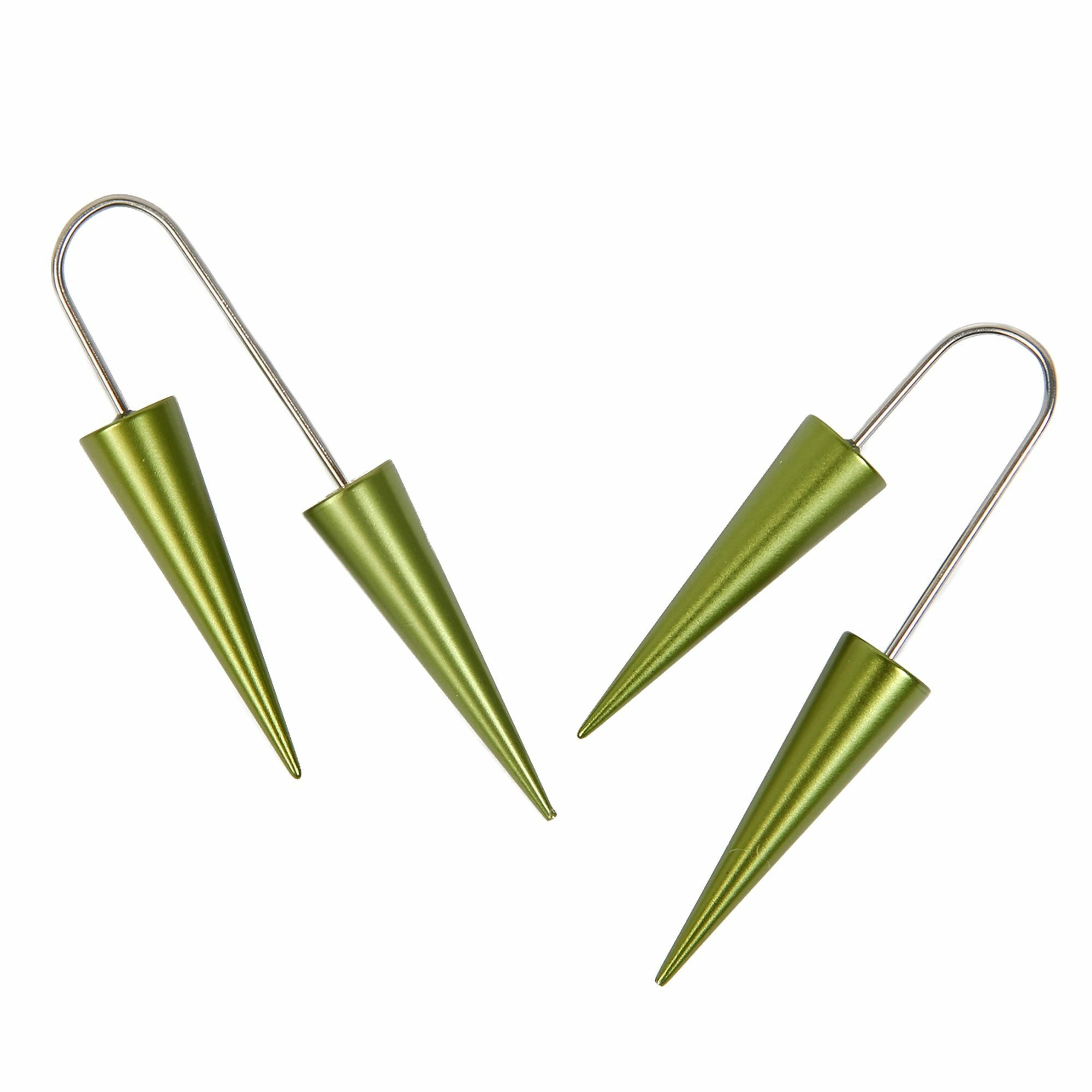 DEMARIE Paar Ohrhänger »eloxiertes Aluminium« hellgrün