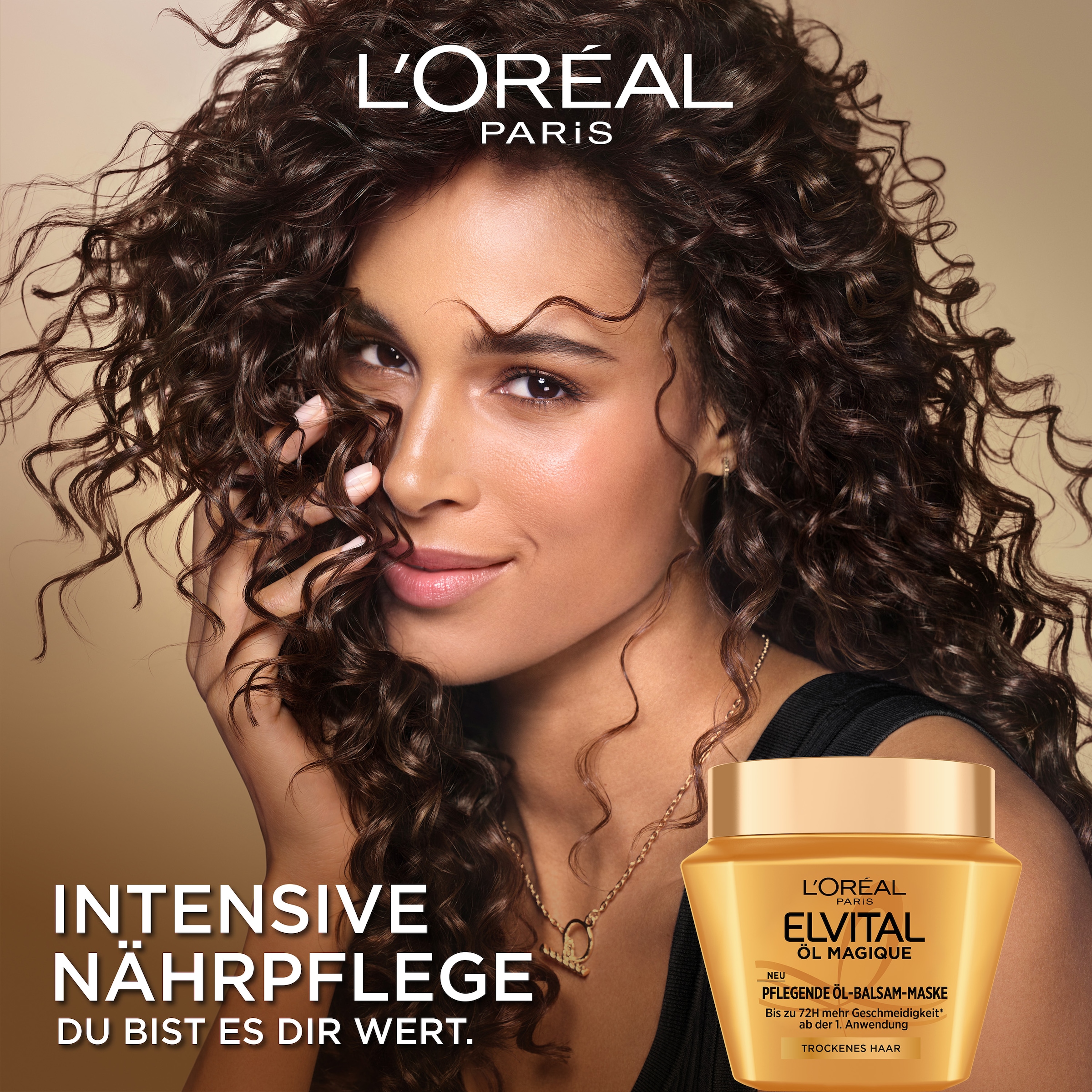 L'ORÉAL PARIS Haarmaske »ELVITAL ÖL MAGIQUE MASKE« für trockenes Haaar