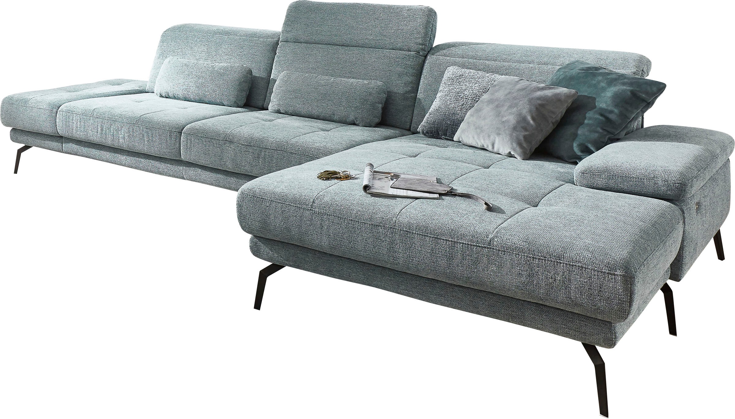 Die PlanBar Ecksofa "MP-IN20126 L-Form mit Kaltschaum-Polsterung", mit Kopf günstig online kaufen