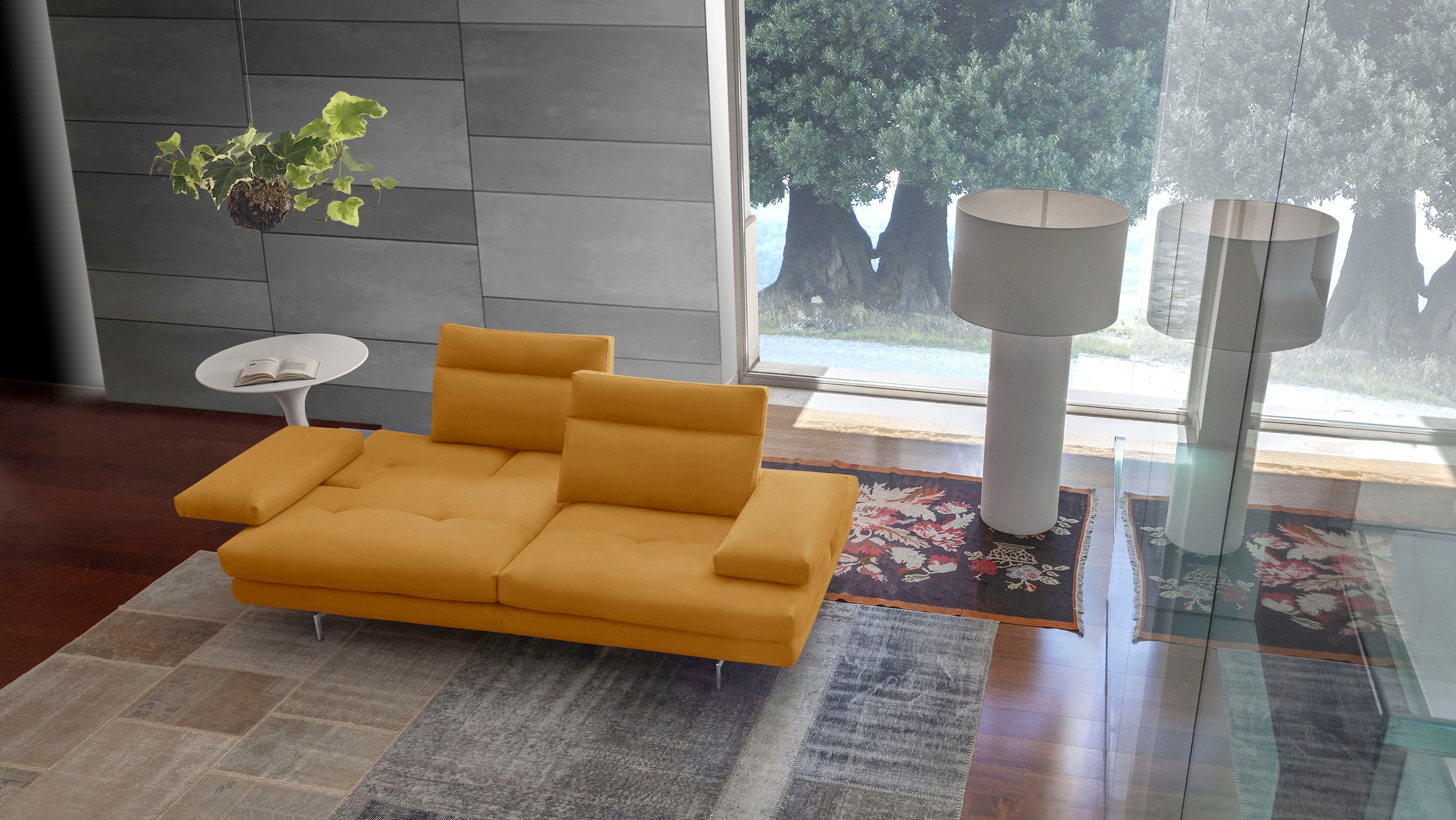 CALIA ITALIA 3-Sitzer "Toby Wing, Designsofa mit hohem Sitzkomfort, bequem günstig online kaufen