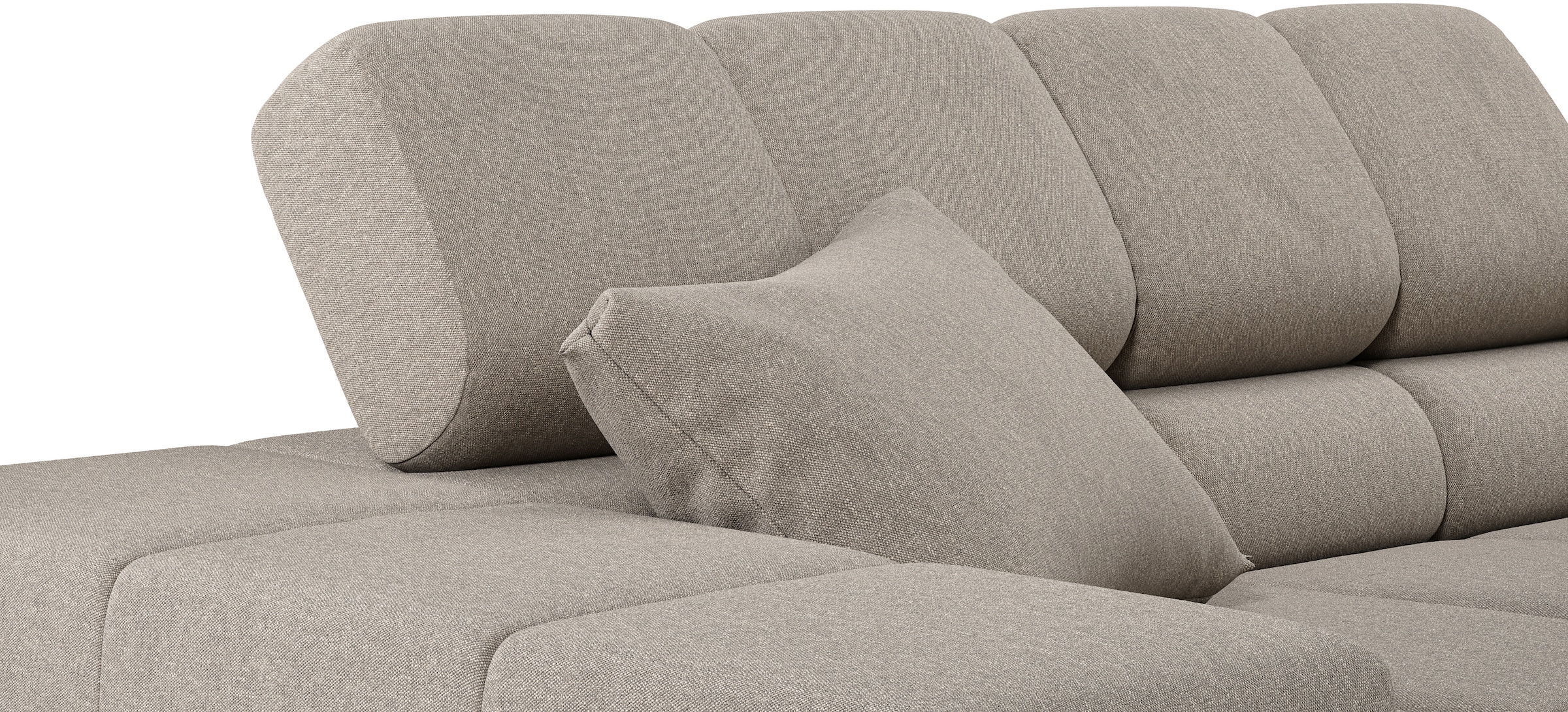 INOSIGN Ecksofa »Ancona incl. Kopfteilverstellung, OTTOs Choice, Breite 319cm, L-Form«, wahlweise motorische Sitztiefenverstellung, auch in Cord + Easy Care