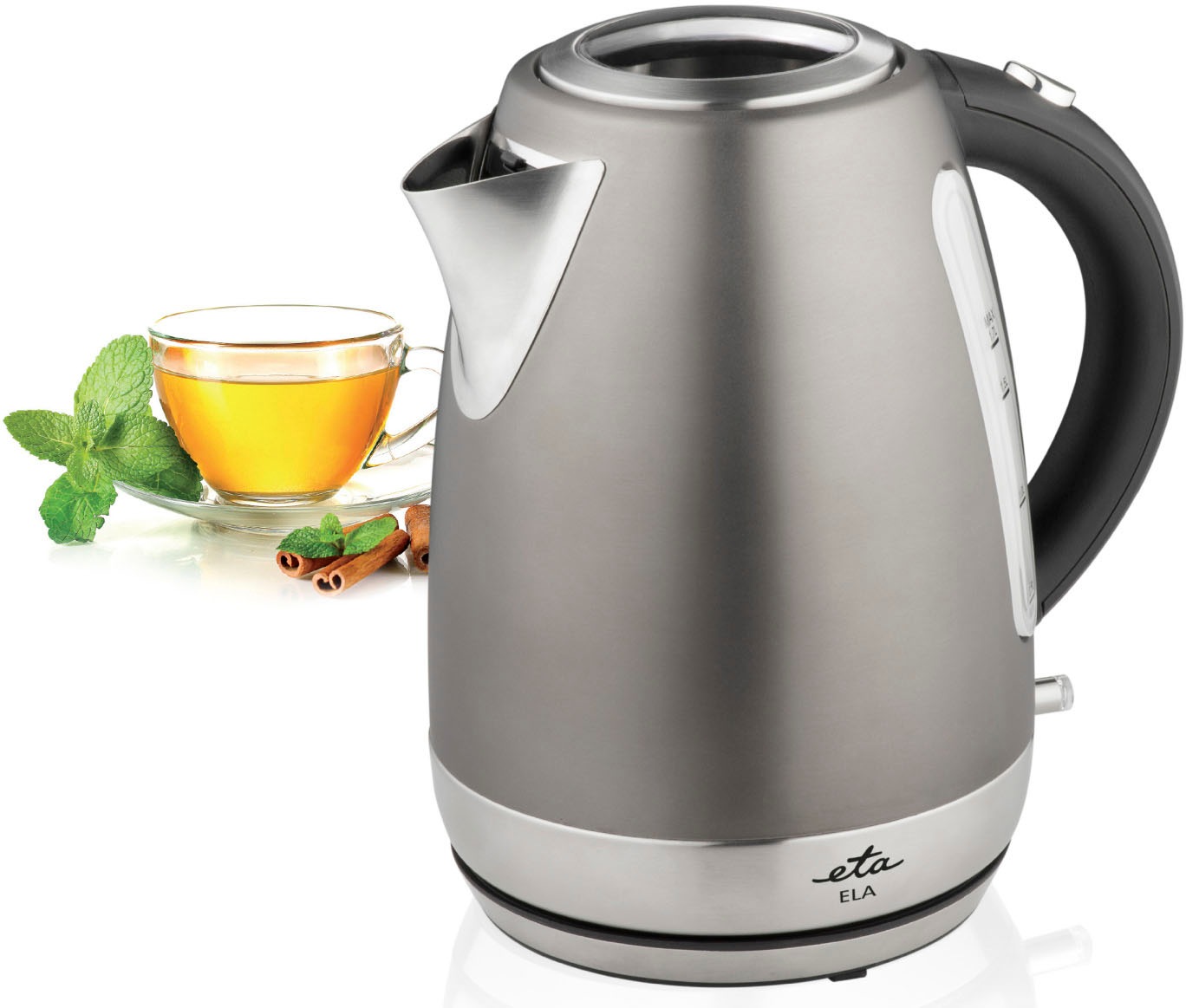 eta Wasserkocher »ELA ETA859890040«, 1,7 l, 2100 W, in Grau aus Edelstahl