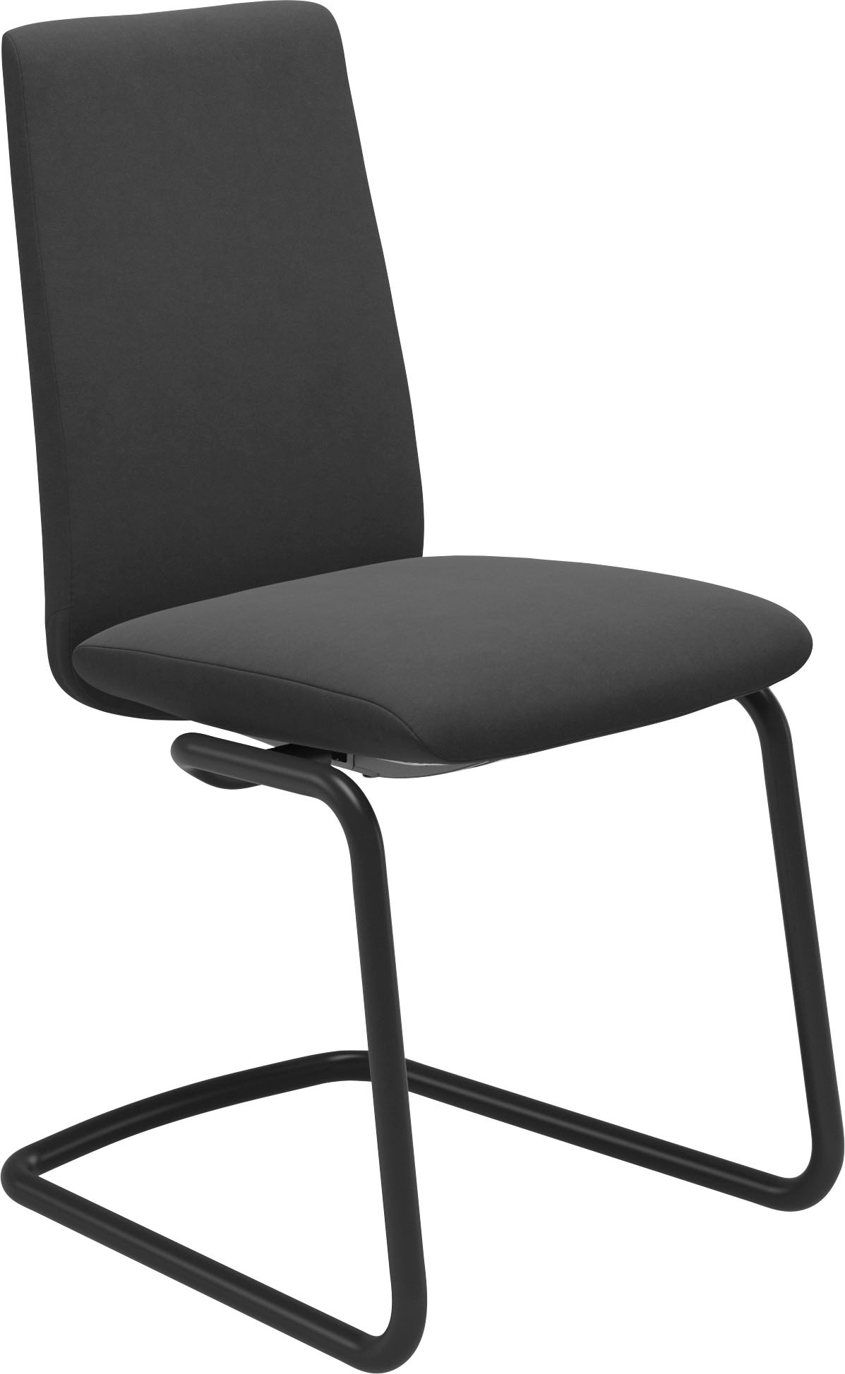 Stressless® Polsterstuhl »Laurel«, Microfaser DINAMICA, Low Back, Größe M, mit Beinen aus Stahl in Schwarz matt