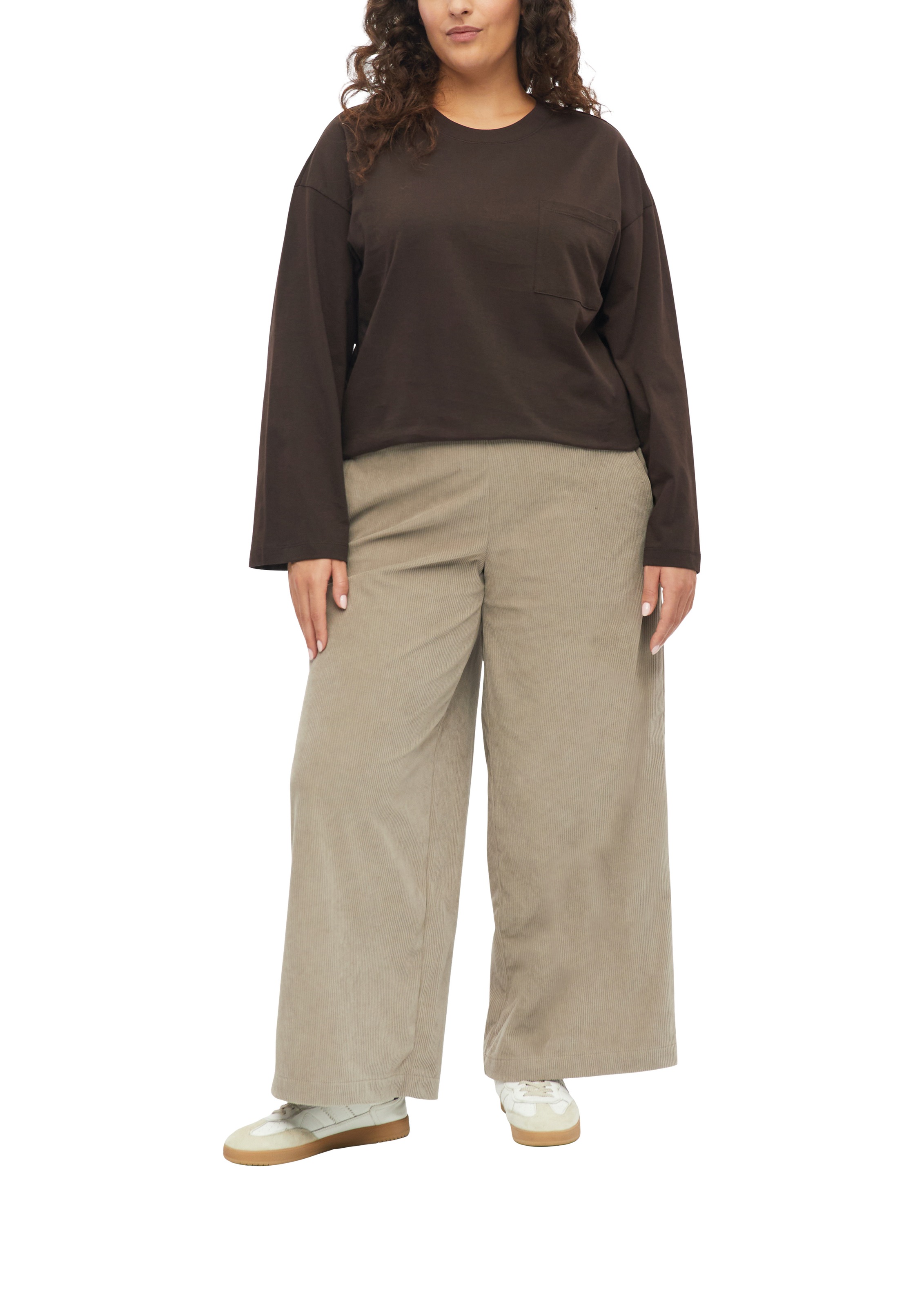 s.Oliver CURVE Langarmshirt mit Rundhals / Große Größen