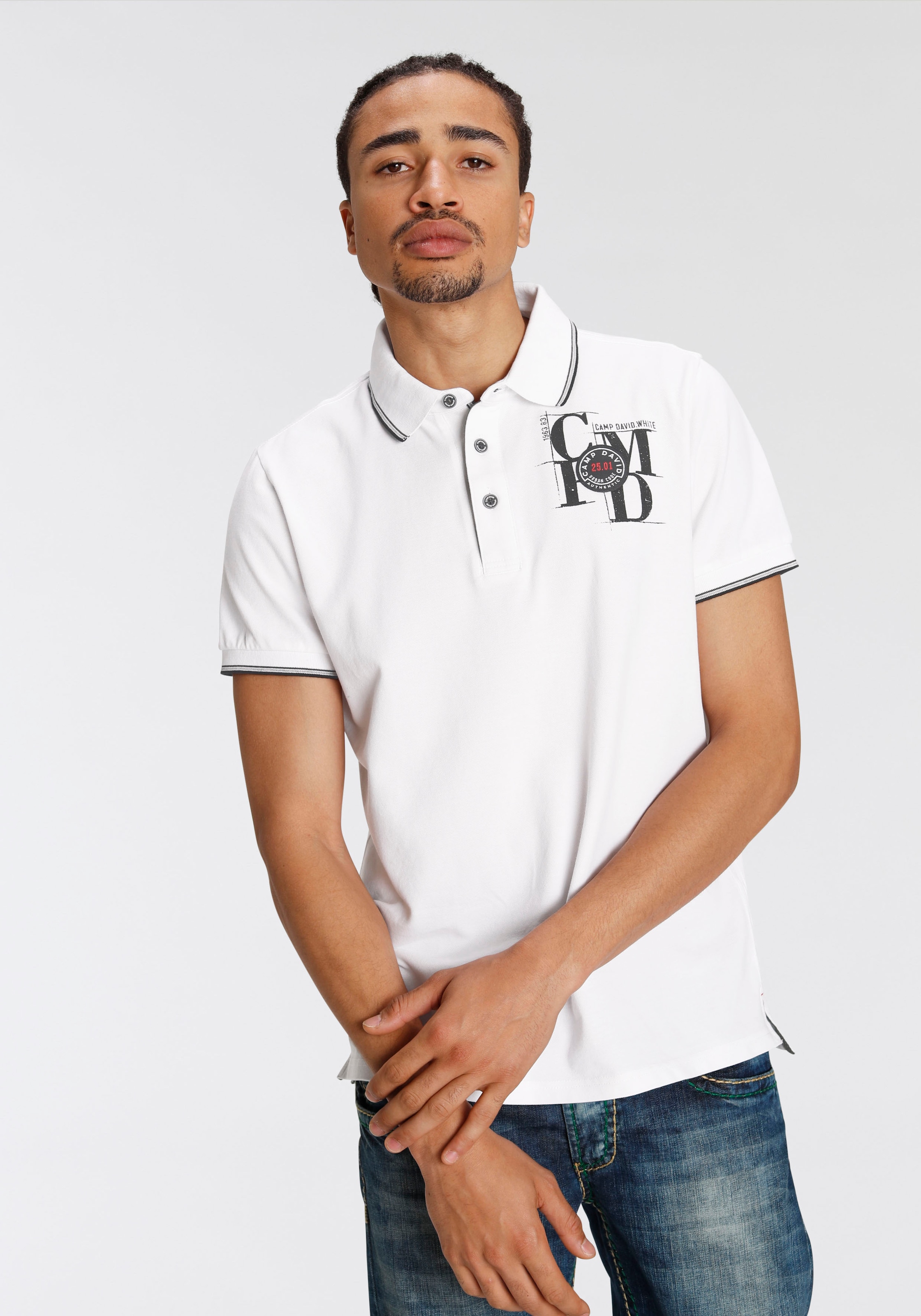 CAMP DAVID Poloshirt, mit Logostickerei kaufen