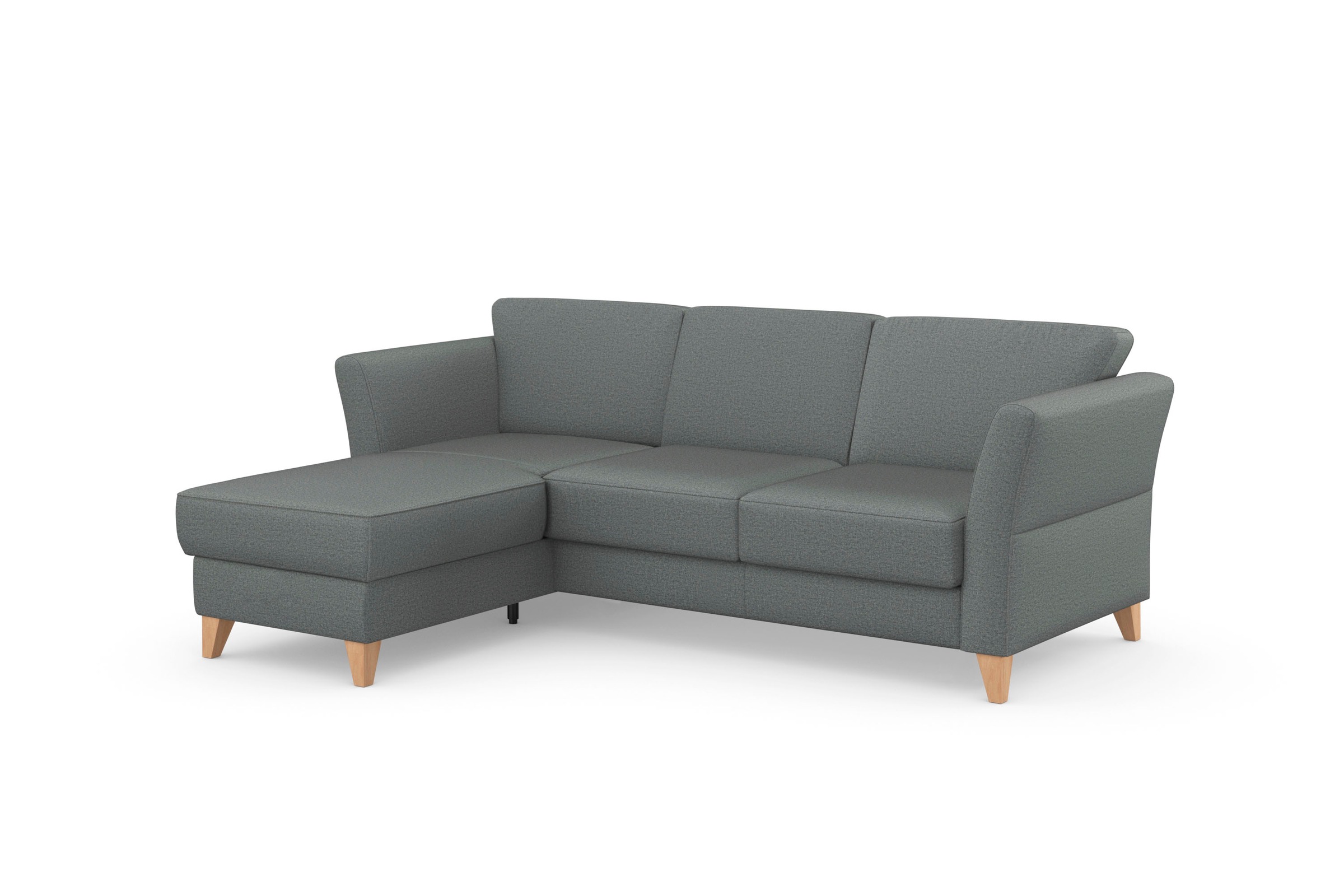 sit&more Ecksofa »Visby L-Form«, Wahlweise mit Bettfunktion und Bettkasten, frei im Raum stellbar