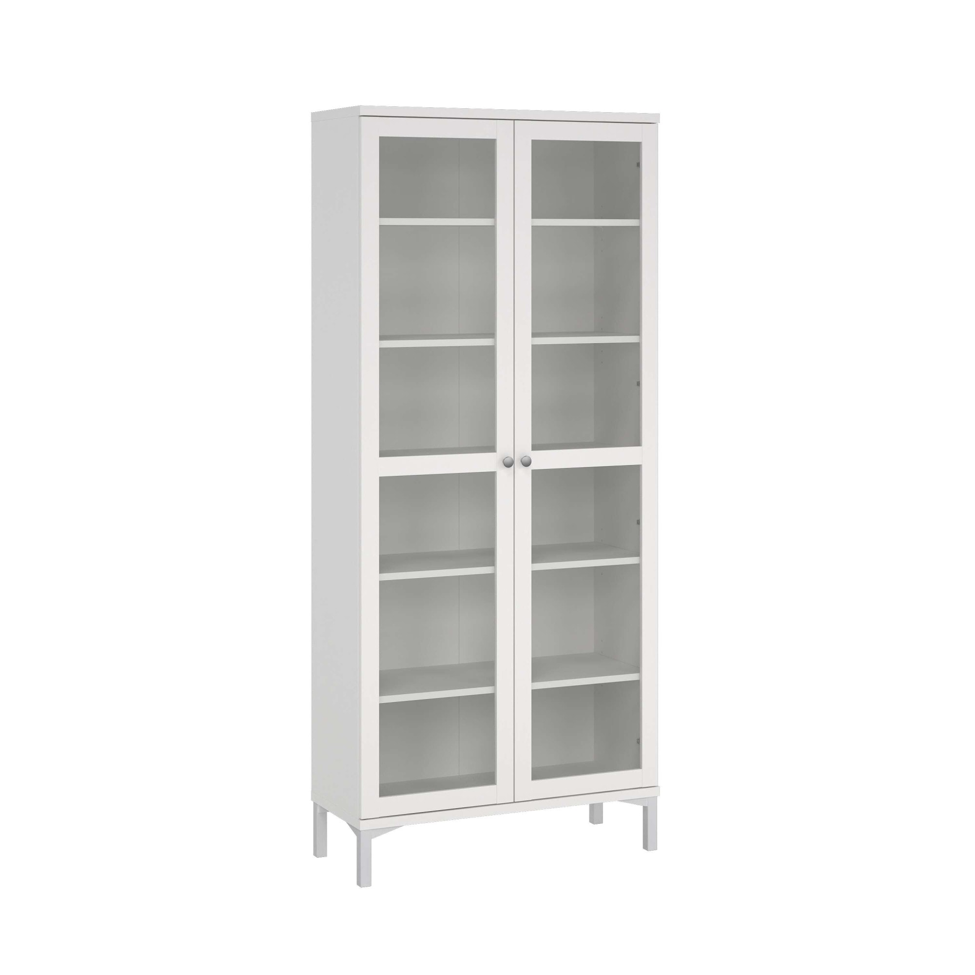 INOSIGN Vitrine »Roma Vitrinenschrank, Standvitrine, Glasvitrine, Schrank, Stauraum«, 2 Glastüren, Höhe 200 cm, 6 Fächer, Breite 89 cm