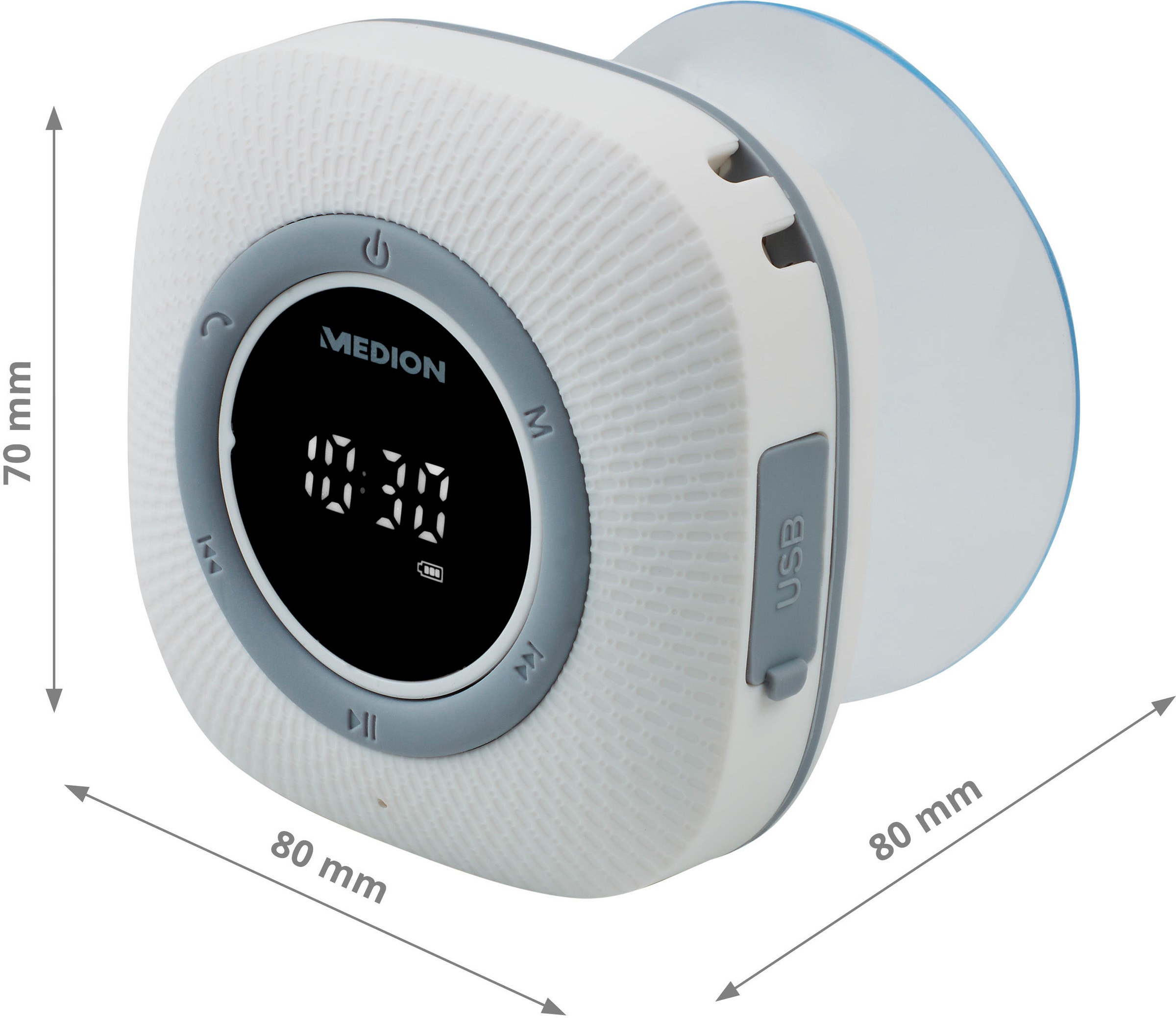 Medion® Digitalradio (DAB+) »LIFE® P66096 (MD 43881) Dusch-«, (Bluetooth UKW mit RDS 3 W)