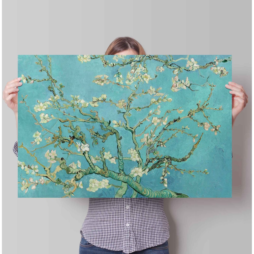 Reinders! Poster »Poster Mandelblüte Vincent van Gogh«, Blumen, (1 St.)