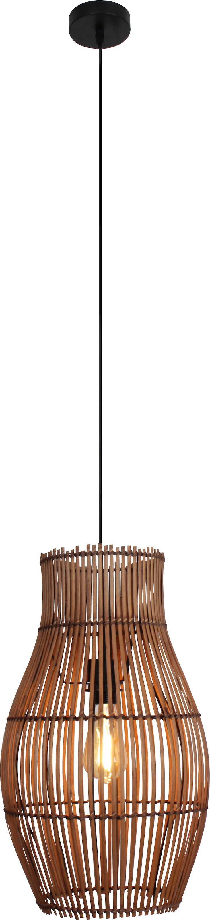 ECO-LIGHT Pendelleuchte »Bamboo«, 1 flammig, Leuchtmittel E27   ohne Leucht günstig online kaufen
