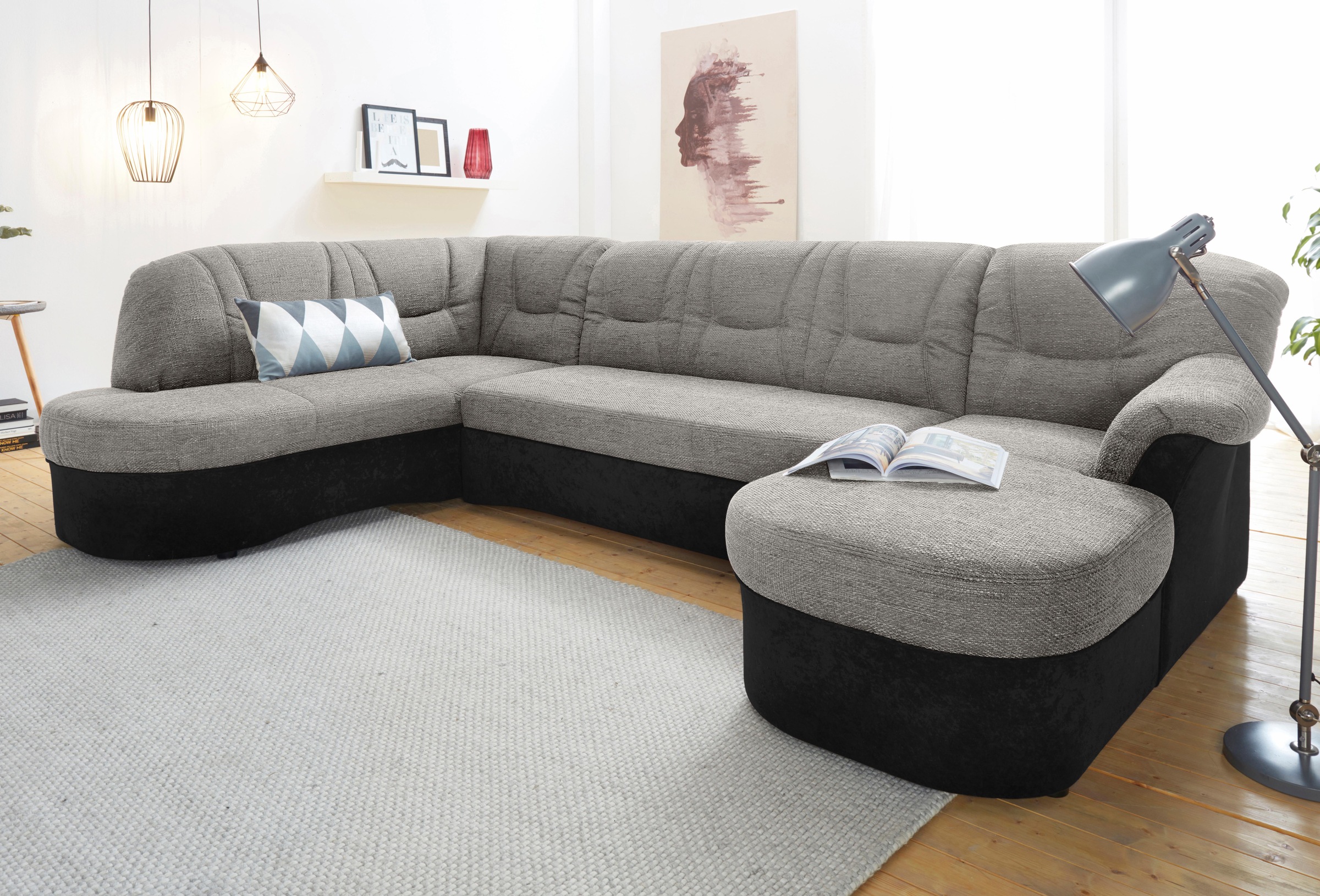 DOMO collection Wohnlandschaft "Sarafina, zeitlos und komfortabel, optional günstig online kaufen