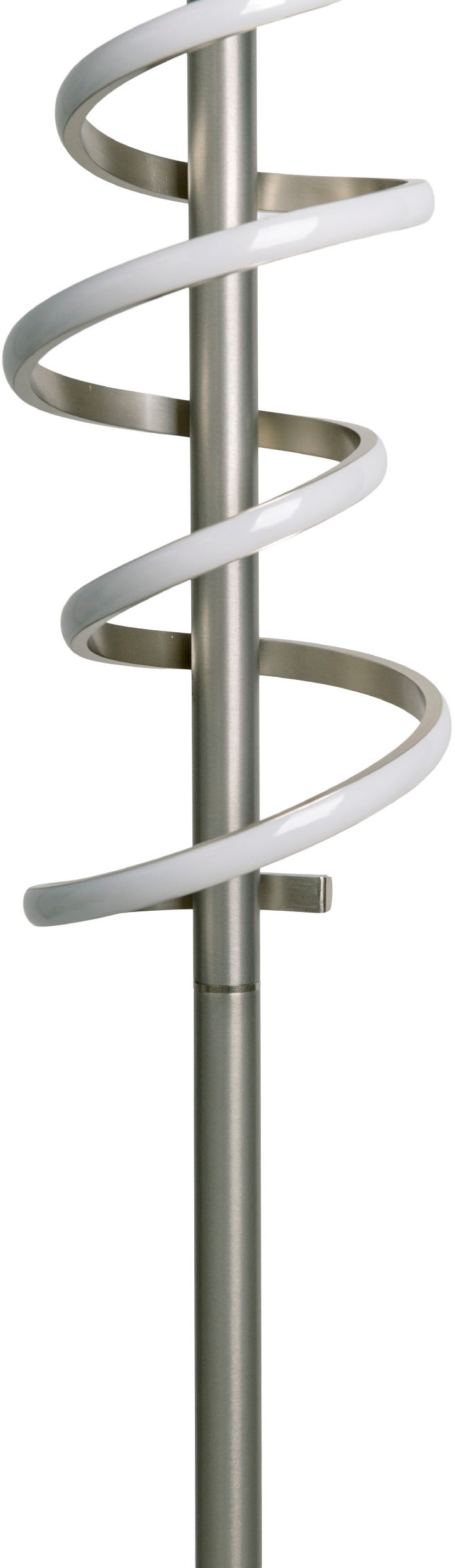 näve LED Stehlampe »Belleza«, 1 flammig, Leuchtmittel LED-Modul | LED fest integriert, Flurleuchte warmweiß, H: 140cm, 27W, silberfarben, IP20, dimmbar
