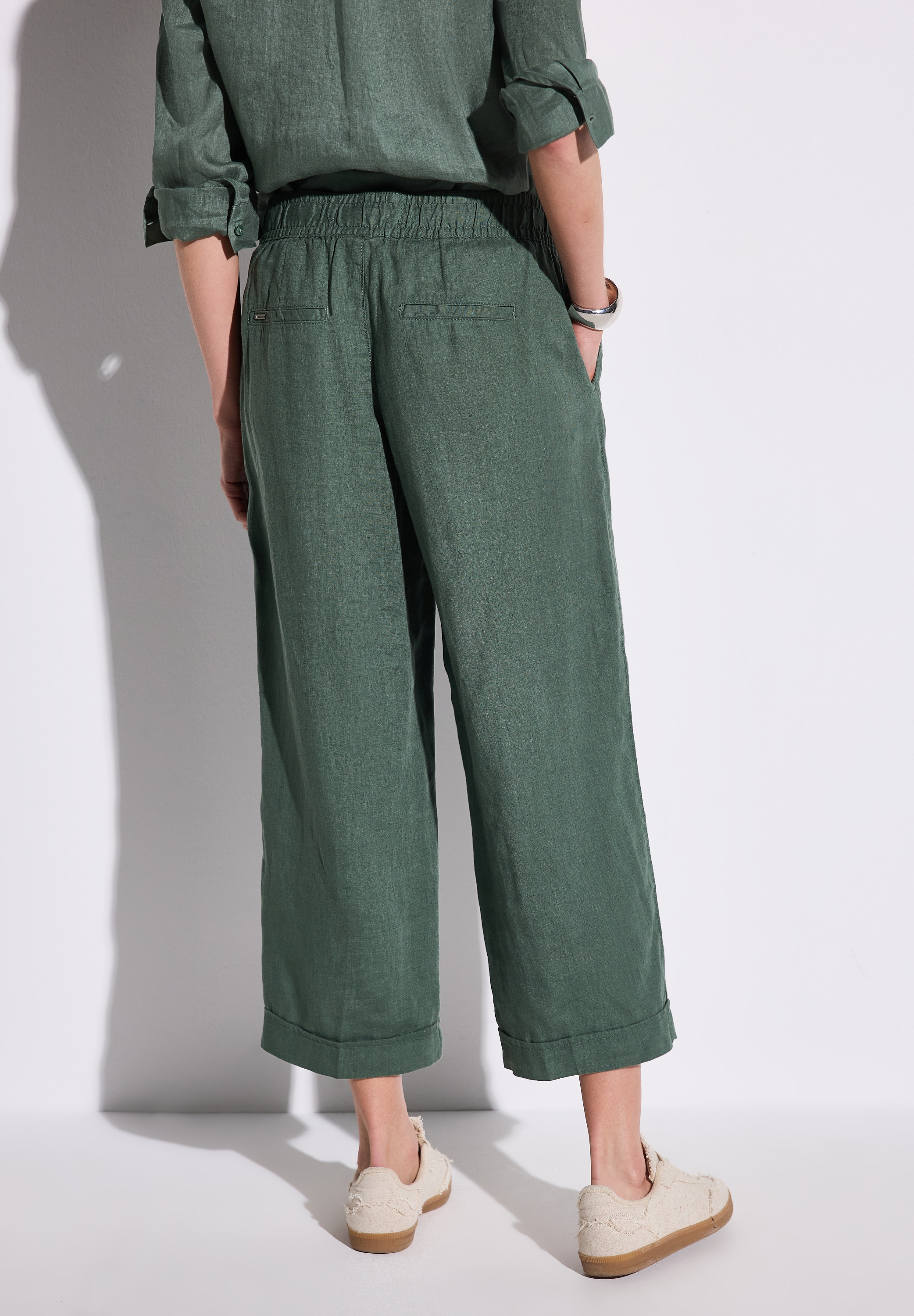 STREET ONE Culotte »Styel EMEE«, Sommerhose mit elastischem Bund mit Tunnelzug