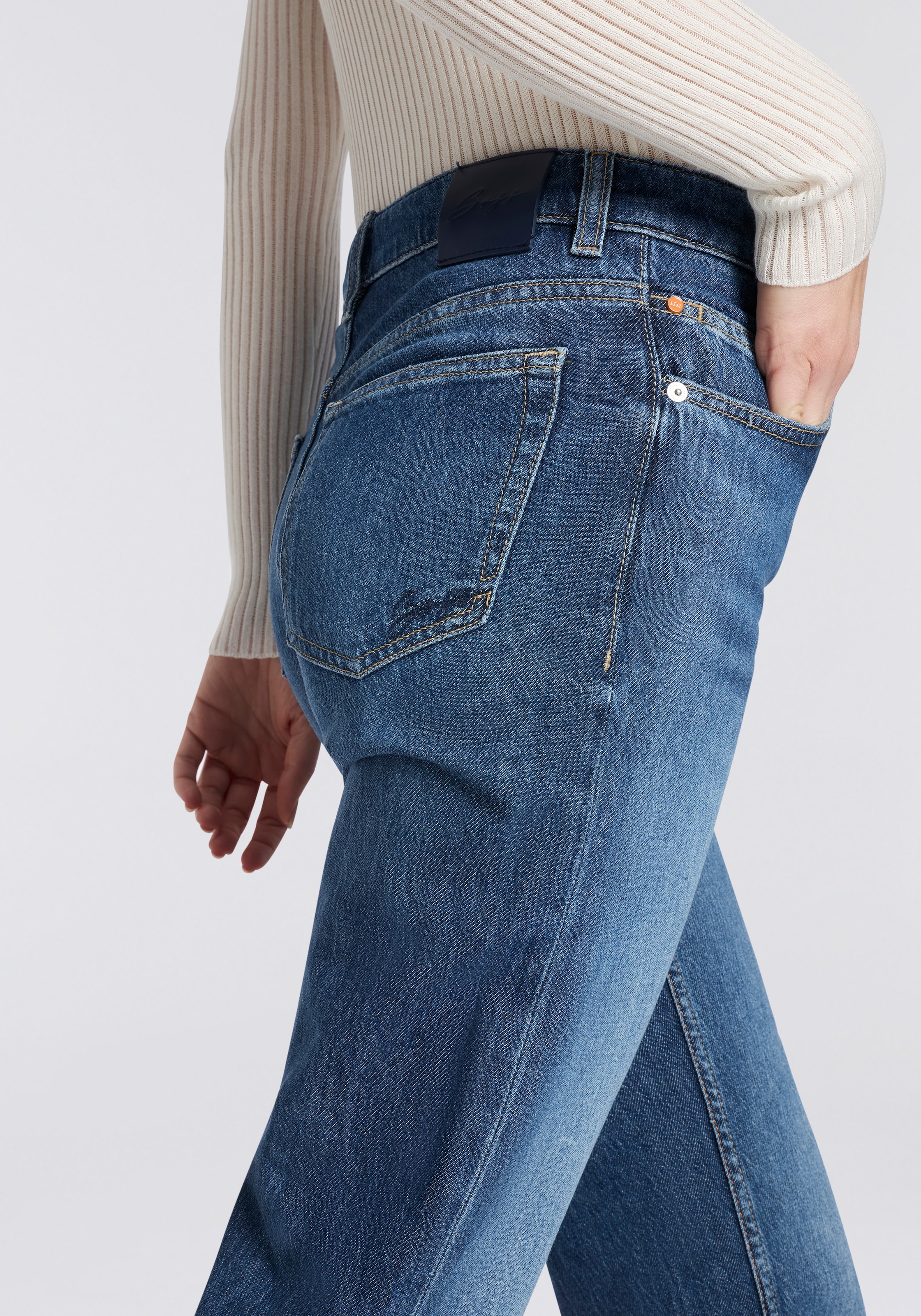 BOSS ORANGE Straight-Jeans »ADA HR 13.0 Premium Damenmode« High Rise, locker geschnitten