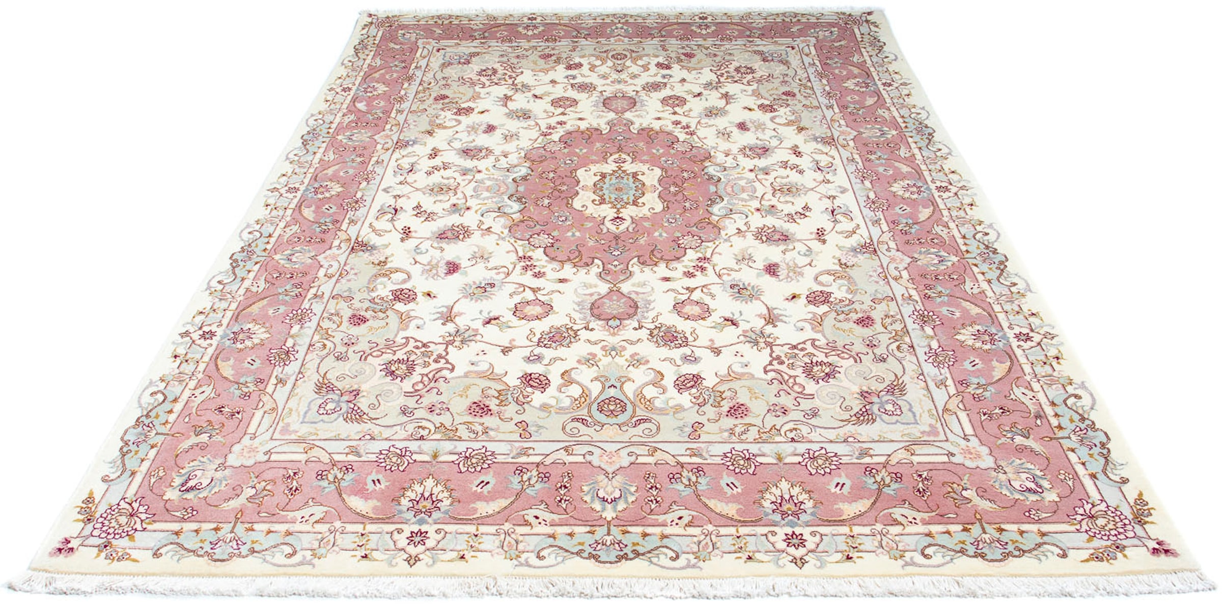 morgenland Orientteppich »Perser - Täbriz - Royal - 248 x 165 cm - beige«, günstig online kaufen