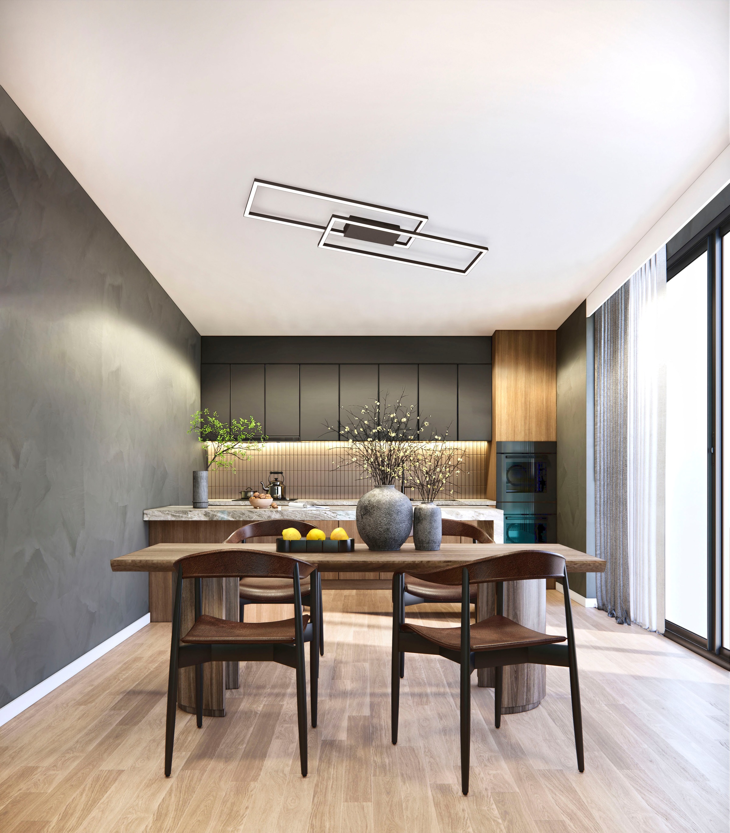 FISCHER & HONSEL Deckenleuchte »Seth«, Leuchtmittel LED-Modul   LED wechsel günstig online kaufen