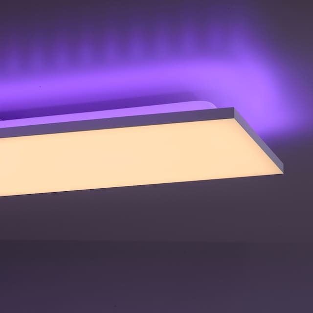 my home LED Deckenleuchte »Floki«, 2 flammig-flammig, rahmenlos, mit  Farbtemperatursteuerung CCT und RGB Backlight, dimmbar auf Raten bestellen