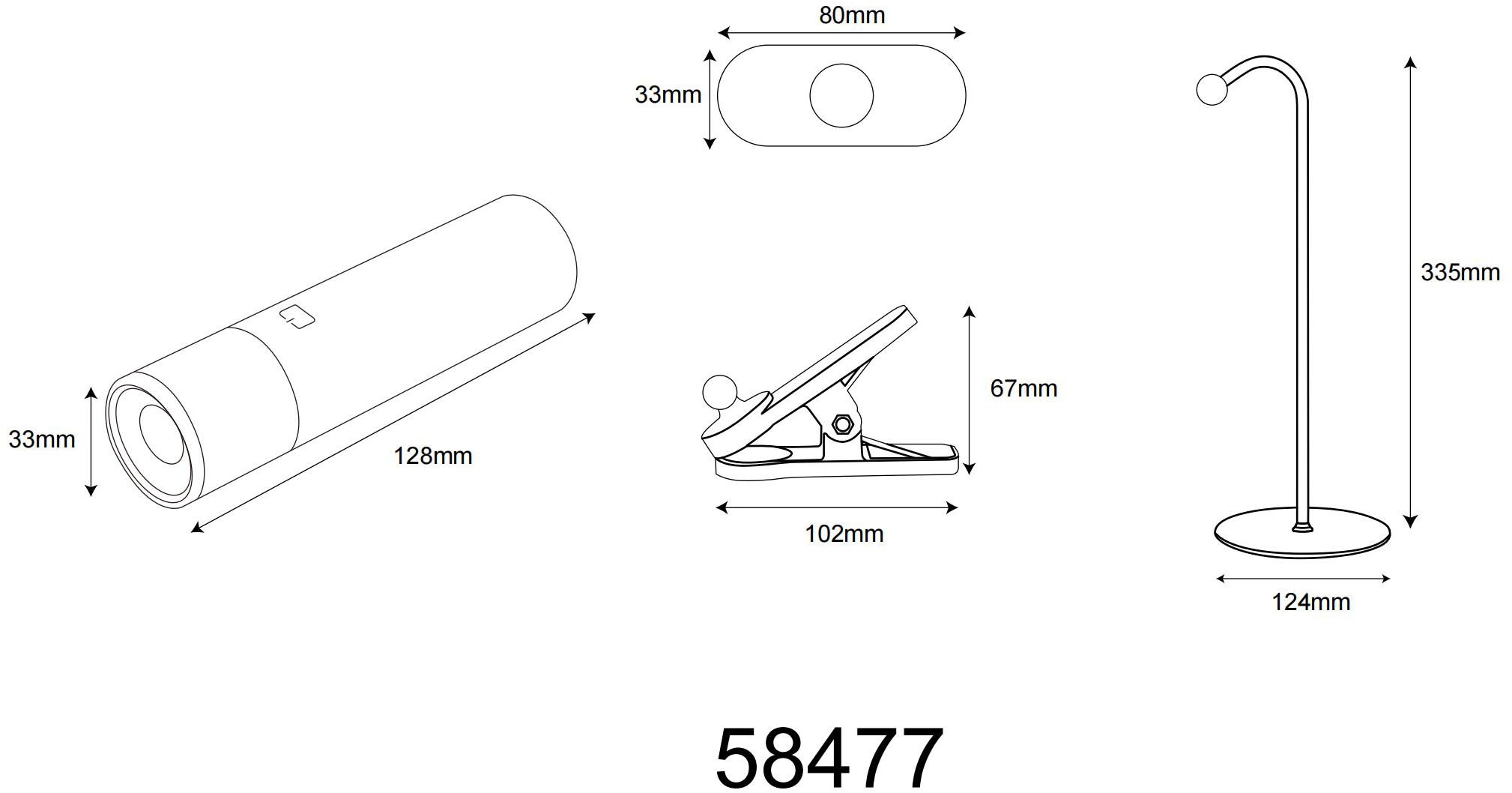 GLOBO LIGHTING Tischleuchte »ANDRA« LED-Modul 1 Stk. Warmweiß Tischlampe Nachttischlampe Deko-Tischleuchte Schlafzimmer