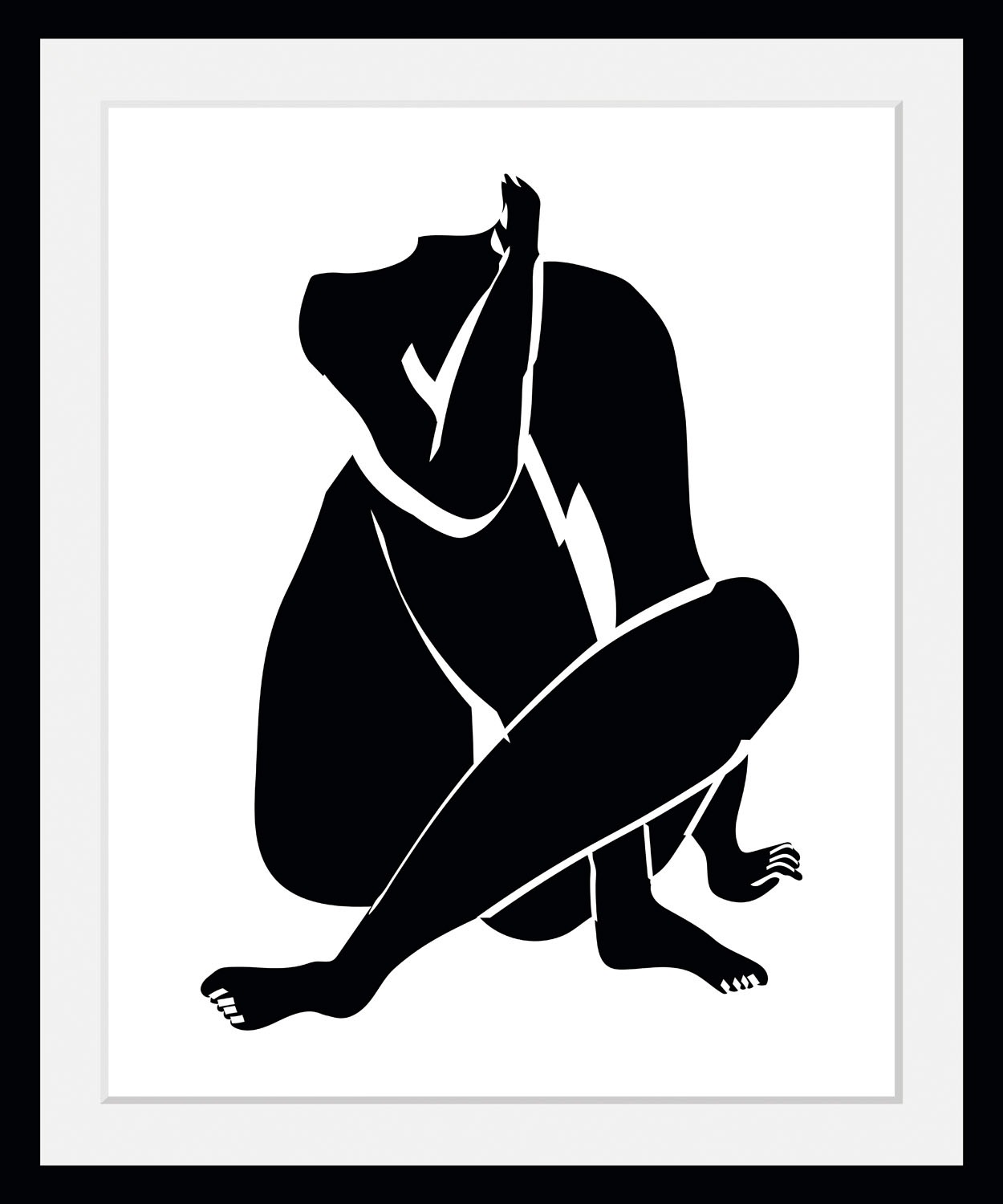 queence Bild »Kopflos«, Abstrakt-Kunst-Figuren-Zeichen, (1 St.), HD Premium günstig online kaufen