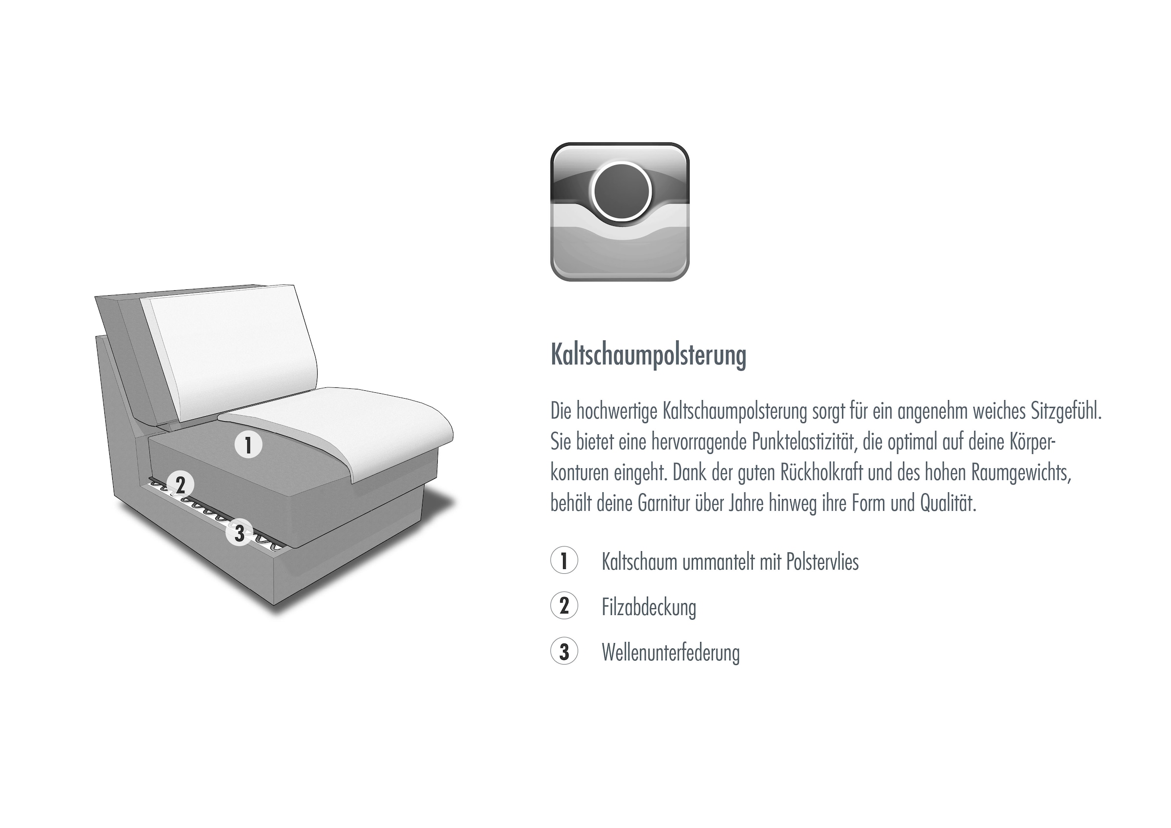 Die PlanBar Ecksofa »PN-EM19074, L-Form, Breite 343 cm« inkl. Sitztiefen- und Kopfteilverstellung