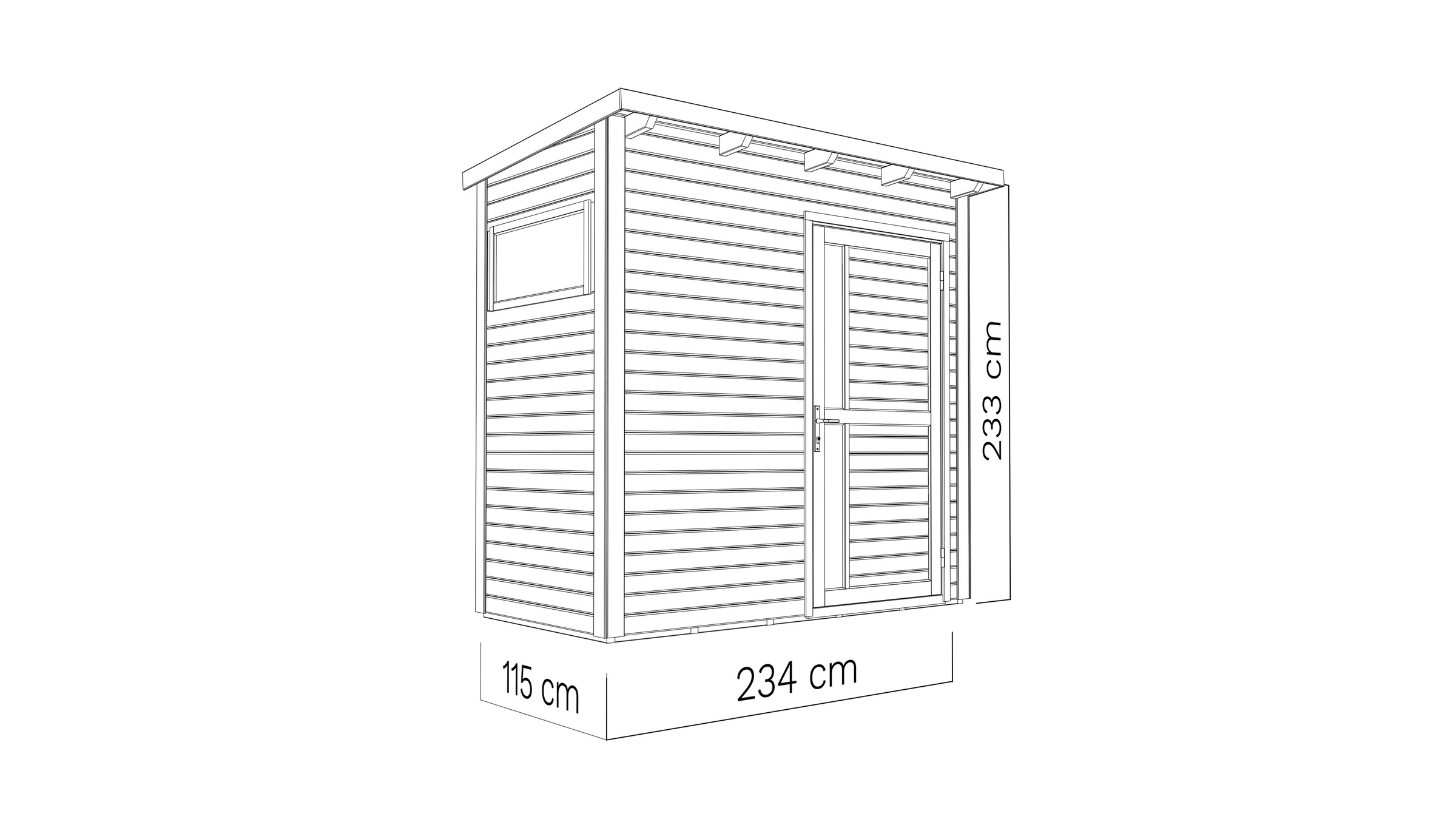 BERTILO Gartenhaus »Pentus 1«