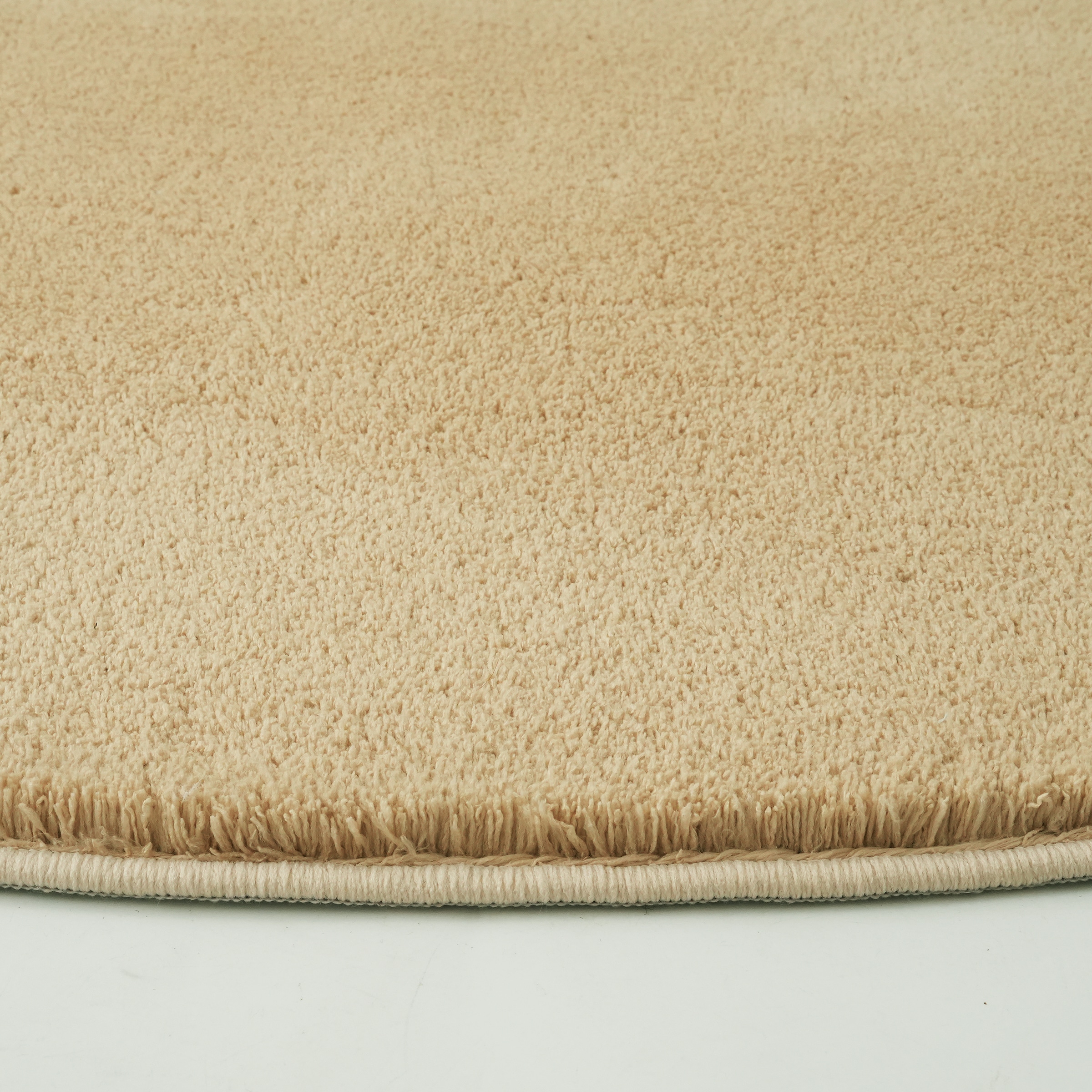 OTTO home Teppich »Cali« rund 16 mm Höhe Uni-Farben, kuschelig, & weich, waschbar, Wohnzimmer, Schlafzimmer