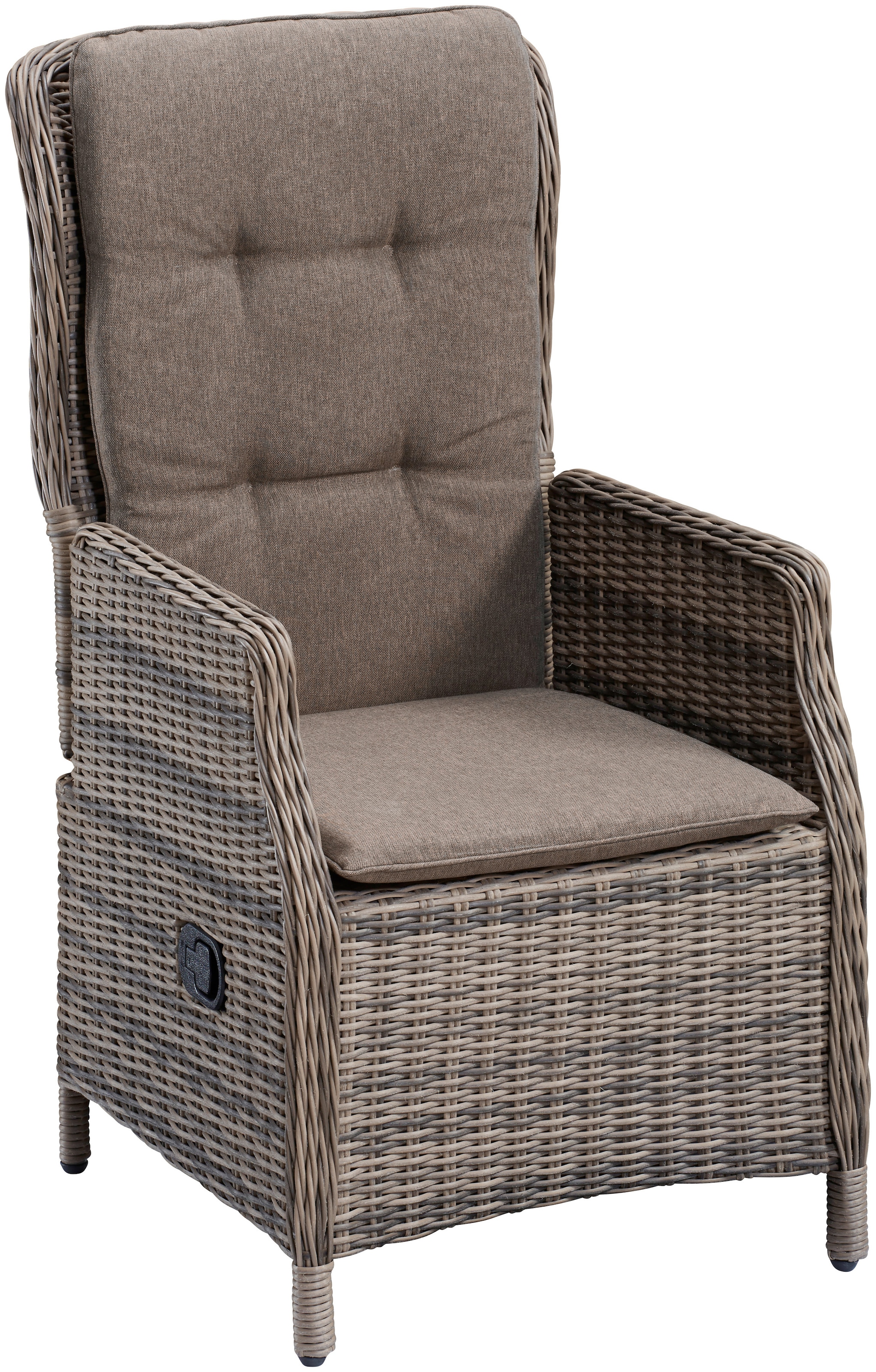 MERXX Gartenstuhl »Riviera« () 1 Stk. Polyrattan, verstellbar, natur, inkl. günstig online kaufen