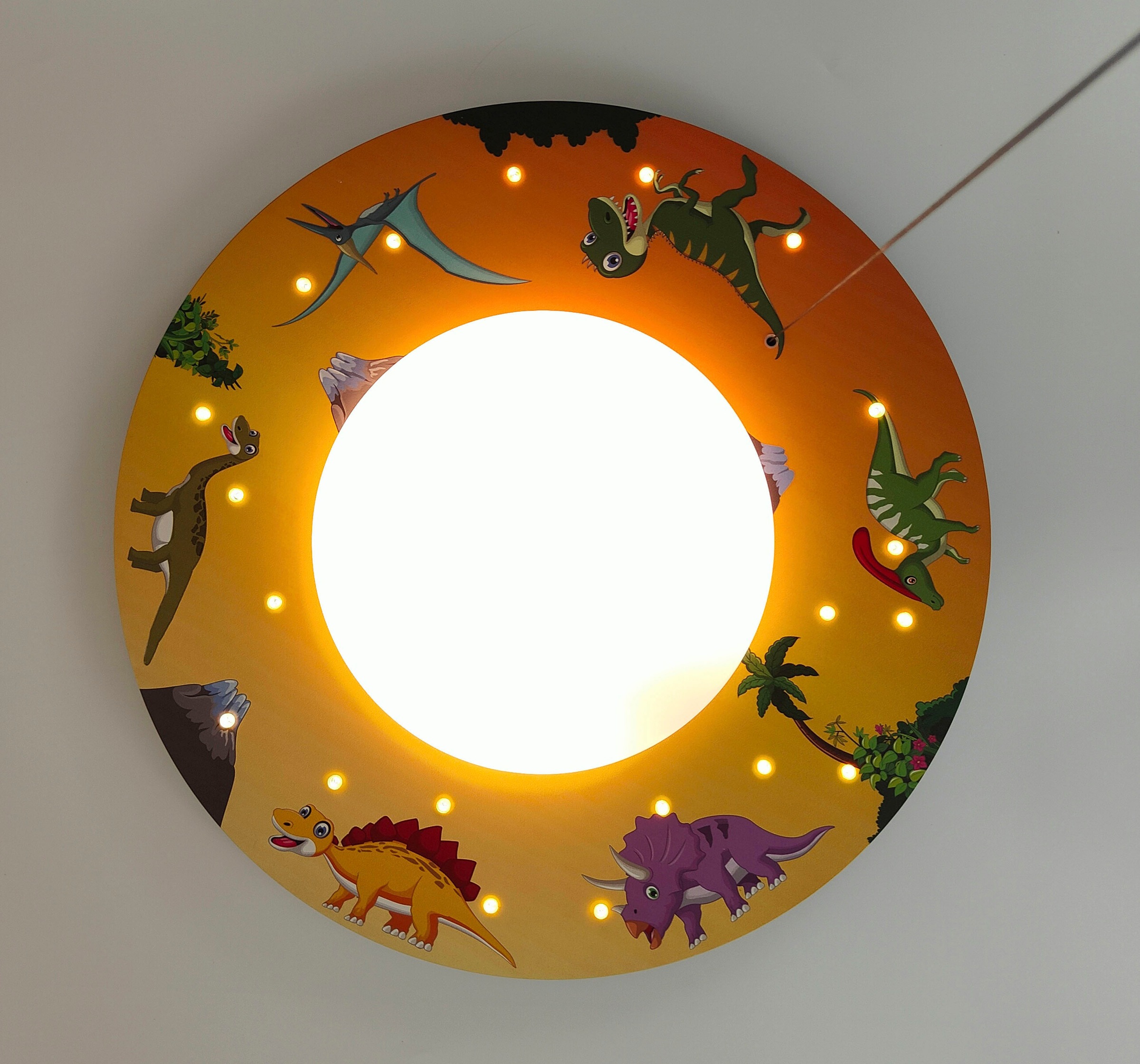 niermann Deckenleuchte »Dinos« E27 1 Stk. hochwertiger Druck auf kompletter günstig online kaufen