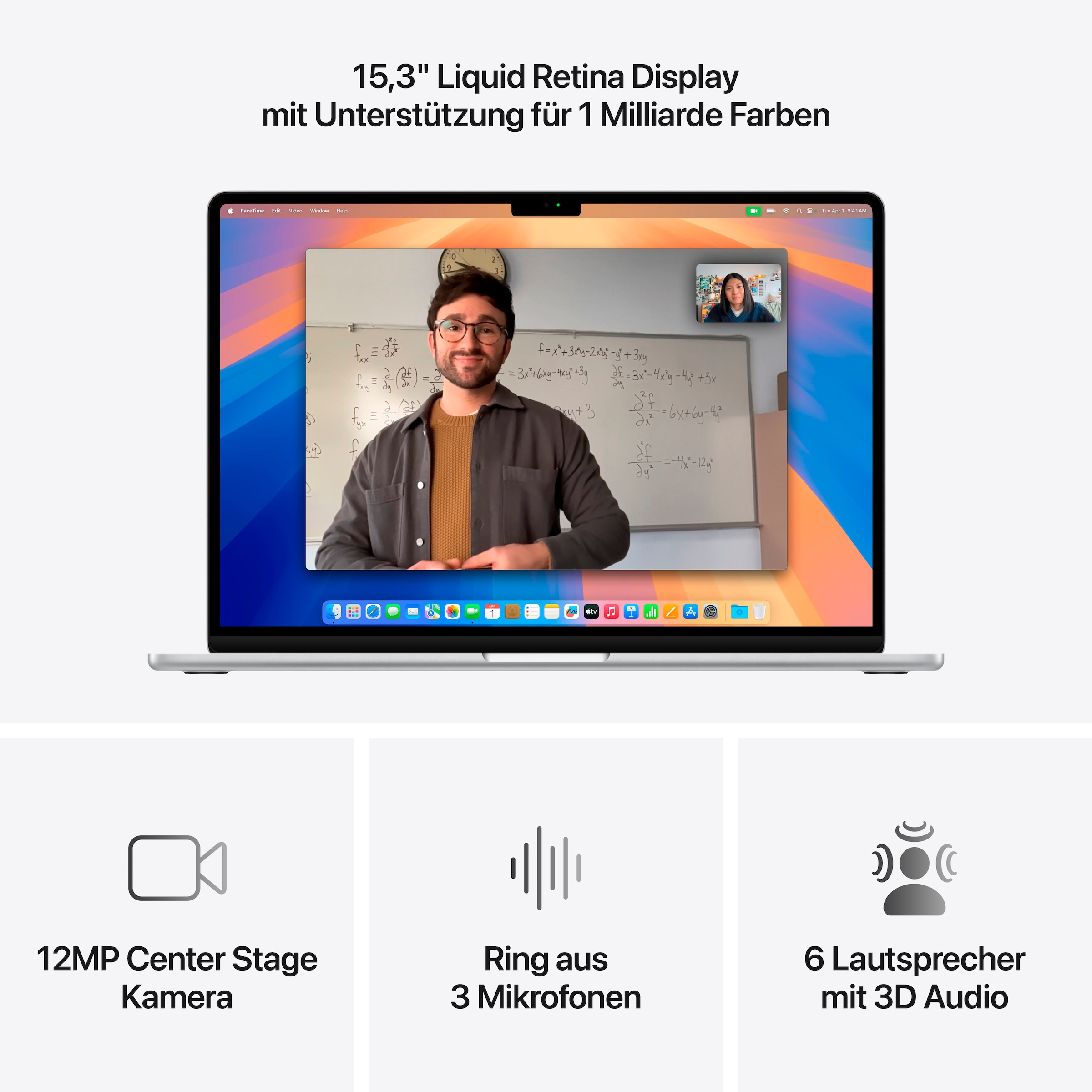 Apple Notebook »MacBook Air 15" (2025)«, 38,86 cm, / 15,3 Zoll, Apple, M4, 10-Core GPU, 256 GB SSD