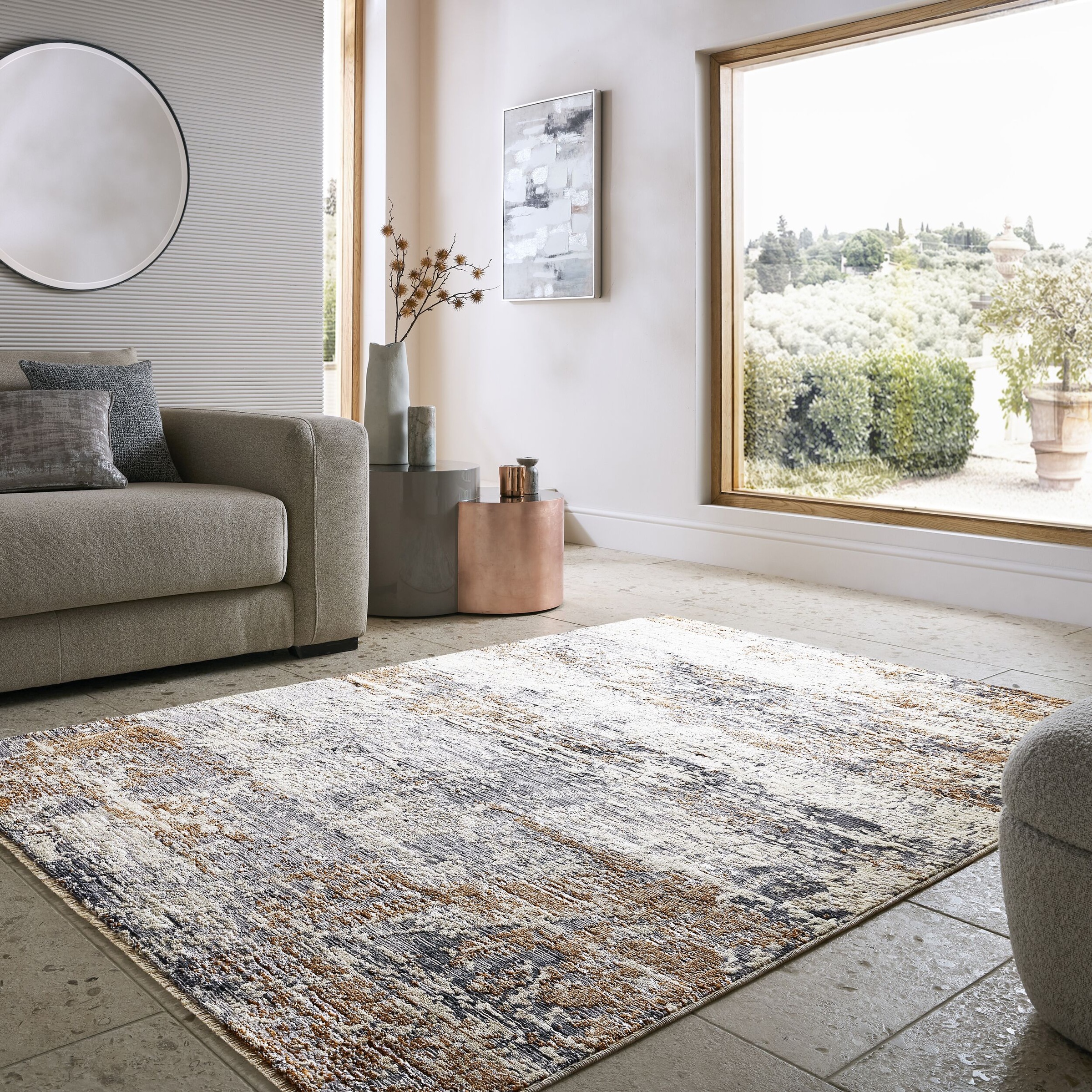 FLAIR RUGS Teppich »Drift Abstract«, rechteckig, 7 mm Höhe, aus recyceltem günstig online kaufen