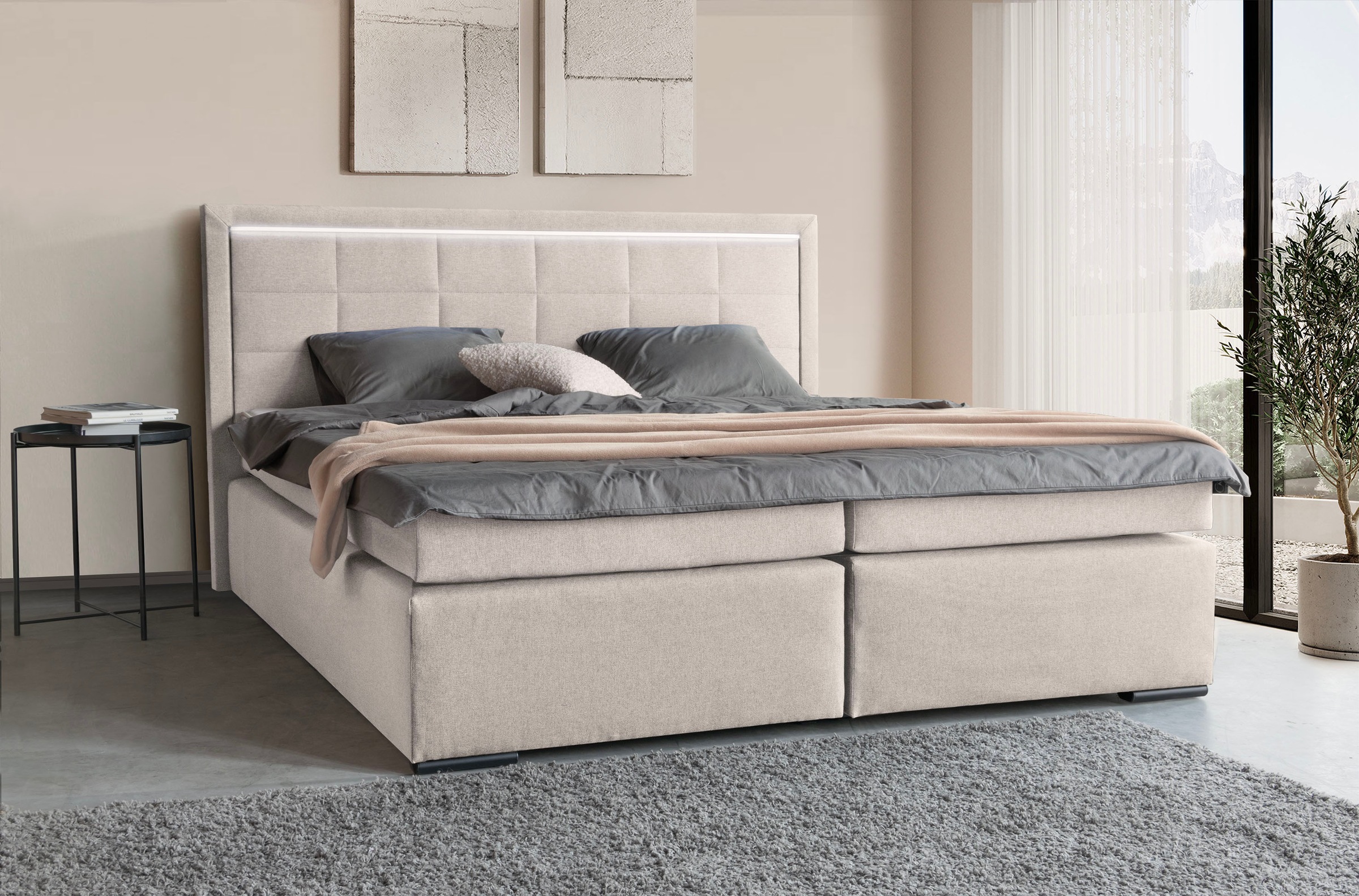 COLLECTION AB Boxspringbett »30 Jahre Jubiläums-Modell Athena«, in H2,H3 & günstig online kaufen