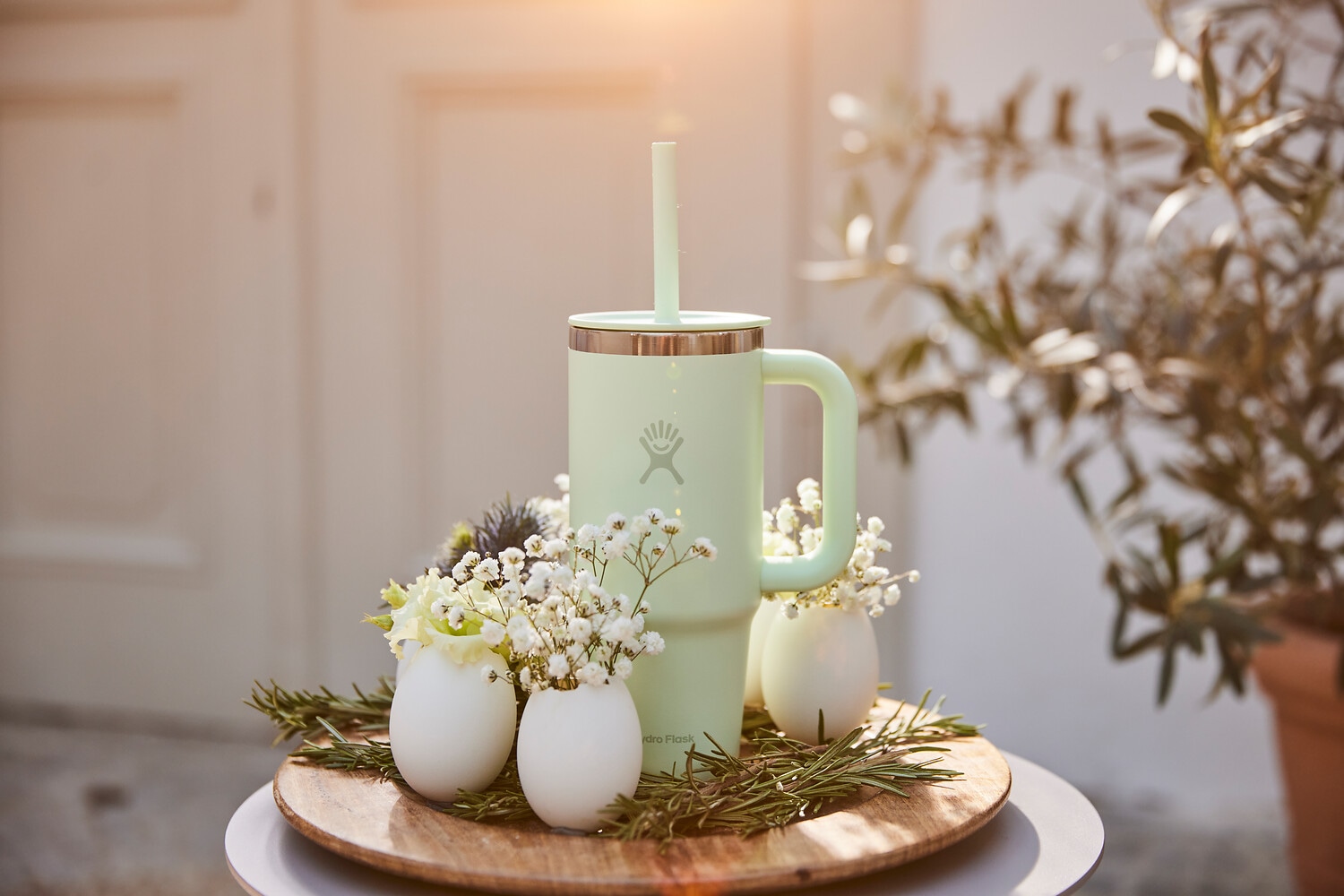 Hydro Flask Thermobecher »All Around Travel Tumbler in den Größen 24 oz/ 32 oz / 40 oz« Thermo Cup mit Strohhalm