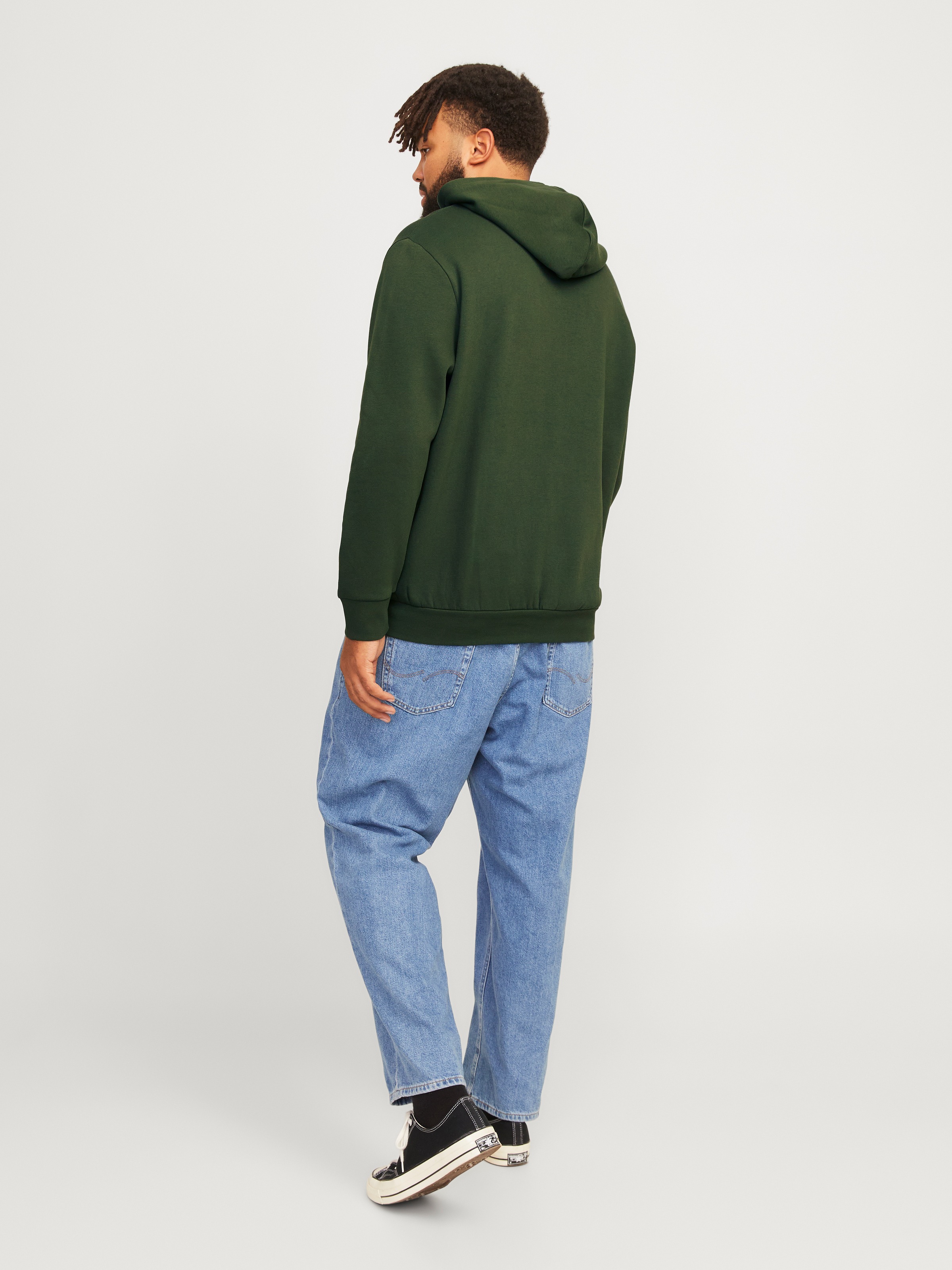 Jack & Jones PlusSize Hoodie »JJELOGO SWEAT HOOD 2 COL 24/25 NOOS PLS«, mit Logo Frontprint