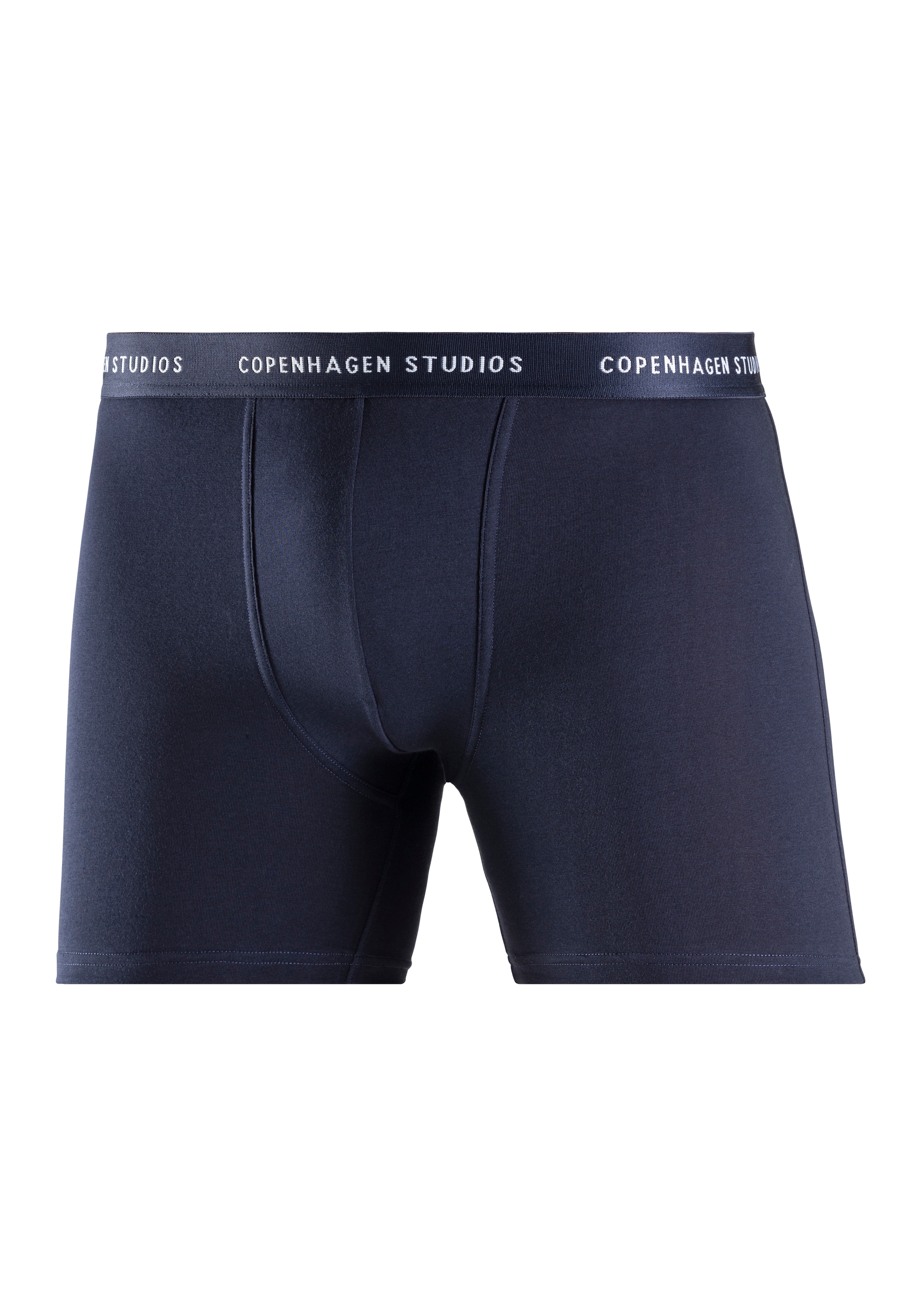 Copenhagen Studios Langer Boxer »Boxershorts für Herren«, (3 St.), mit längerem Bein und Logobund