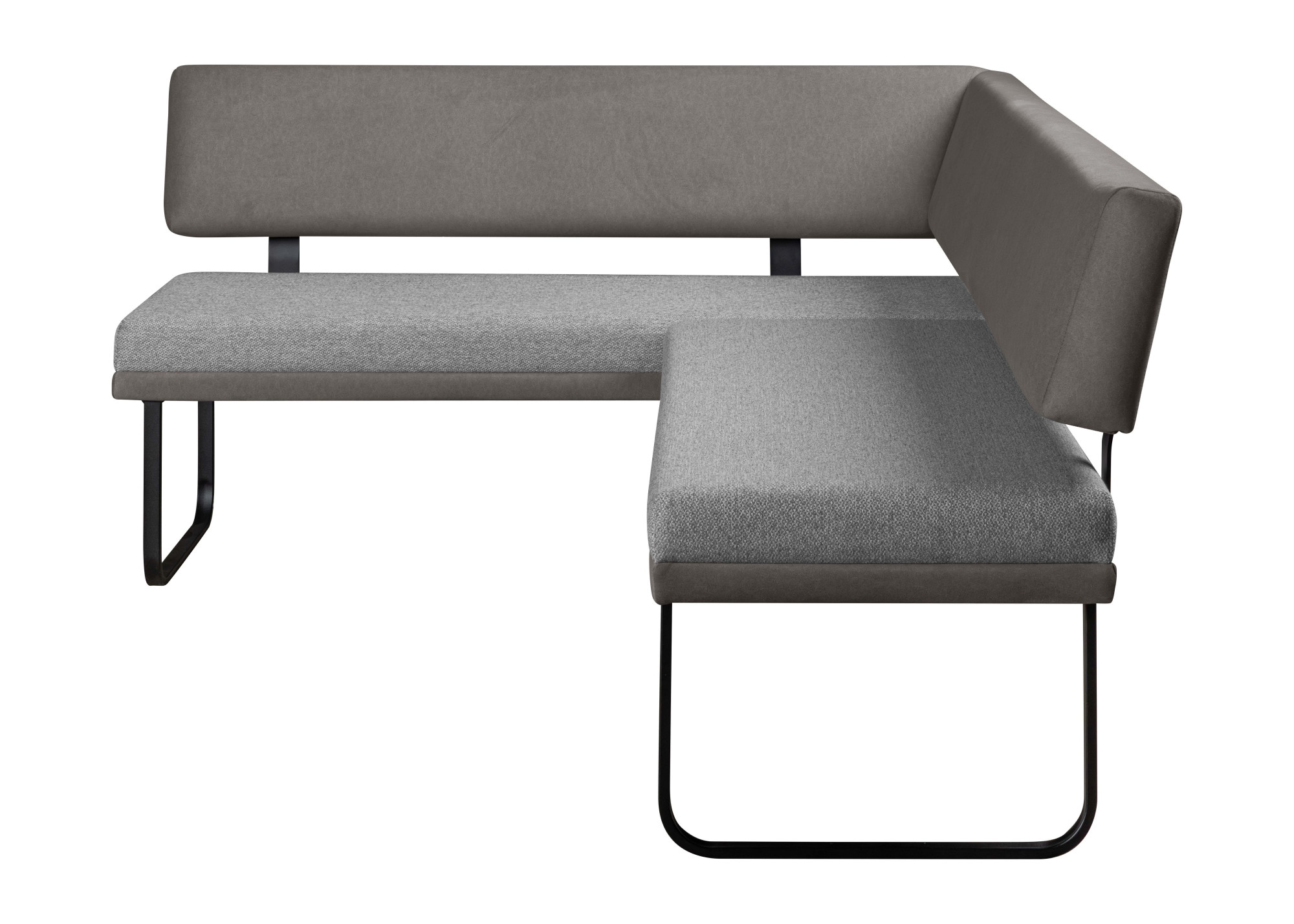 OTTO home Eckbankgruppe »Gabi Essecke, Sitzgruppe, Eckbankgruppe, Küchenbankgruppe« Set, 4tlg, 4 tlg. tlg. Gestell aus matt-schwarzem Flachmetall, stabil, 2-Stoff-Design
