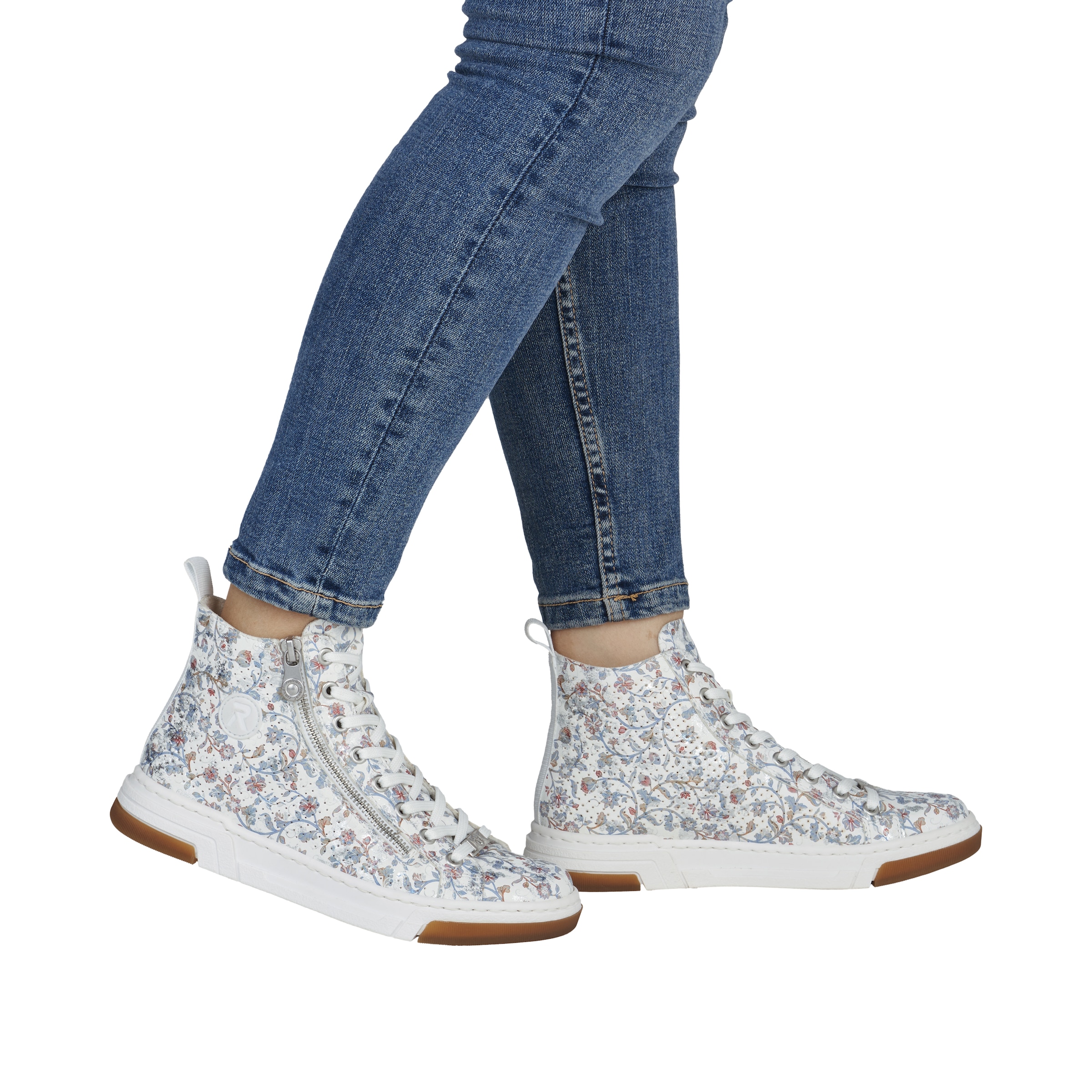 Rieker Sneaker  High Top-Sneaker, Freizeitschuh, Schnürschuh mit Plateausohle