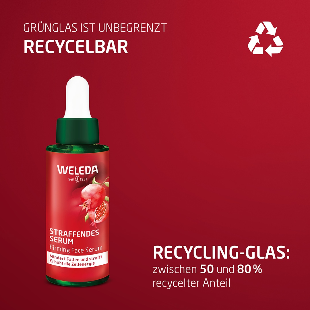 WELEDA Gesichtsserum »Weleda Straffendes Serum Granatapfel & Maca-Peptide«