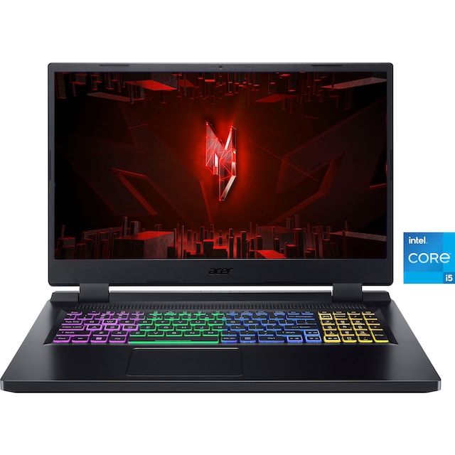 Acer Gaming-Notebook »Nitro 5 AN517-55-54BD«, 43,9 cm, / 17,3 Zoll, Intel, Core  i5, GeForce RTX 4050, 512 GB SSD, Thunderbolt™ 4 online kaufen