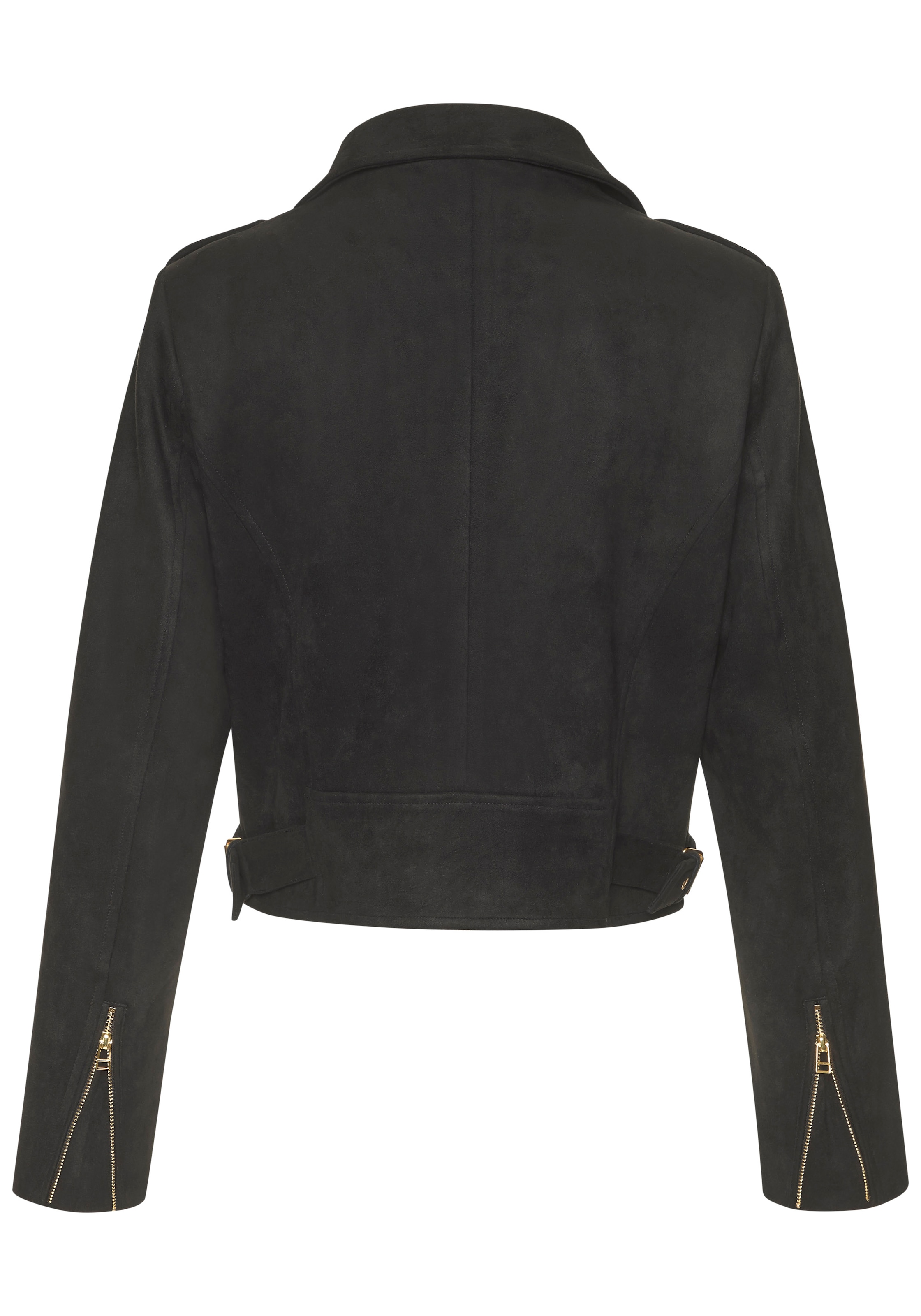 LASCANA Bikerjacke in Veloursleder-Optik
