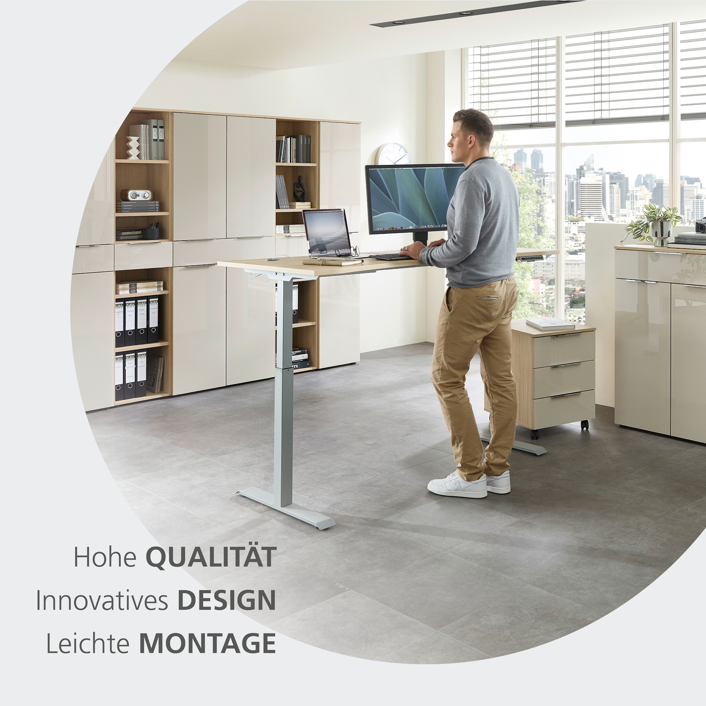 Innostyle Aktenregal »Büroregal Santorin, 40x 110x 38 cm (B/H/T)« 1 Stk. tlg.